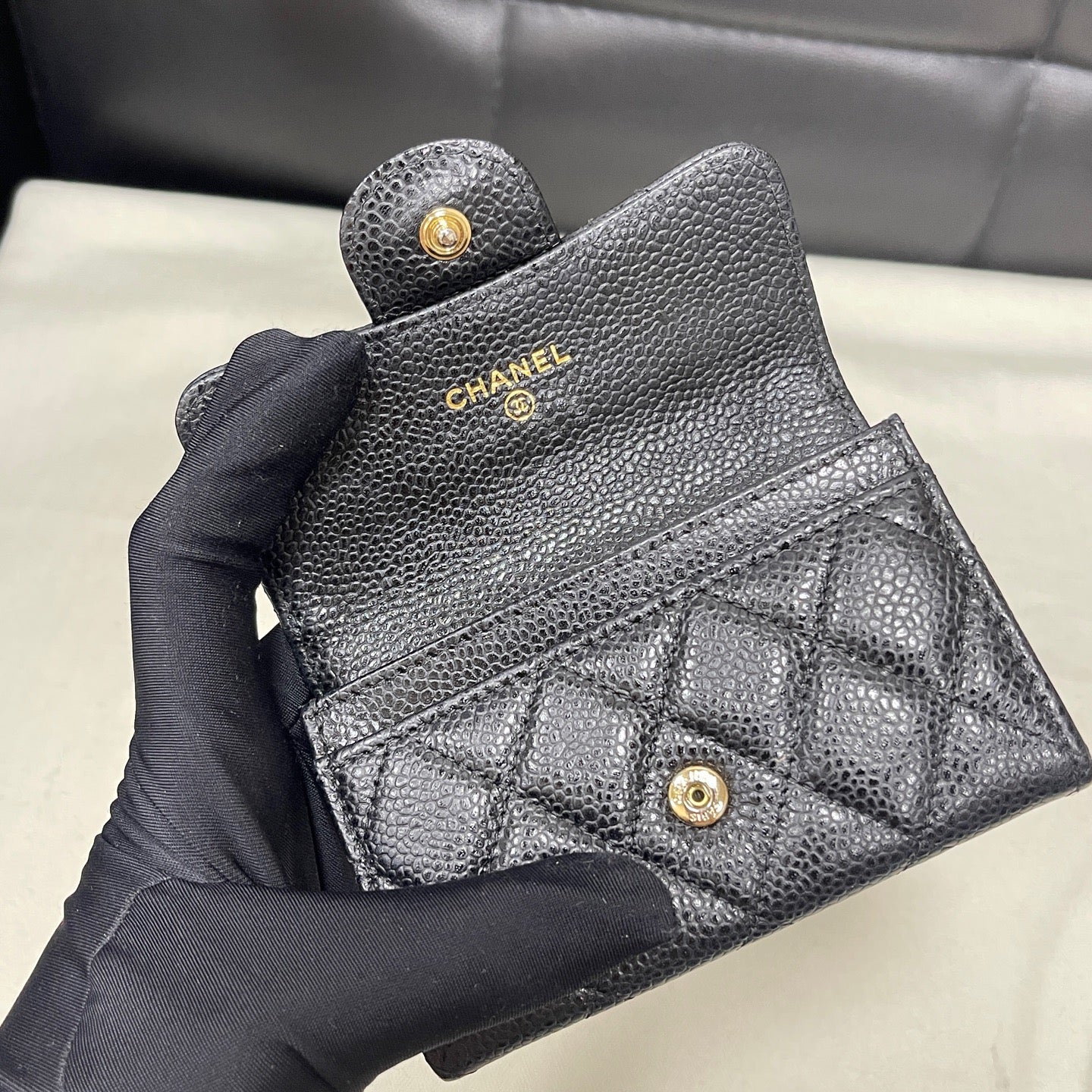Chanel - Classic Flap - Leather - Black - (Small)