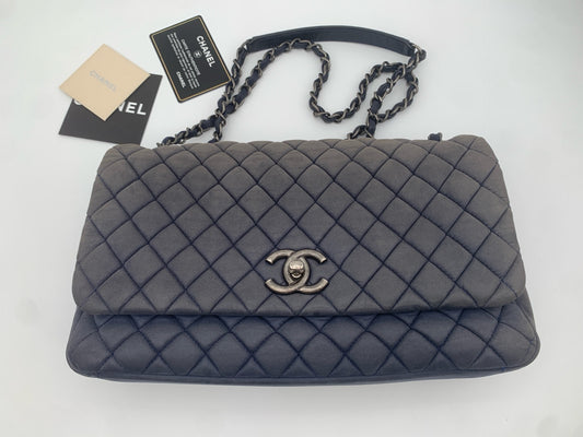 Chanel - Classic Flap - Leather - Blue - (medium)