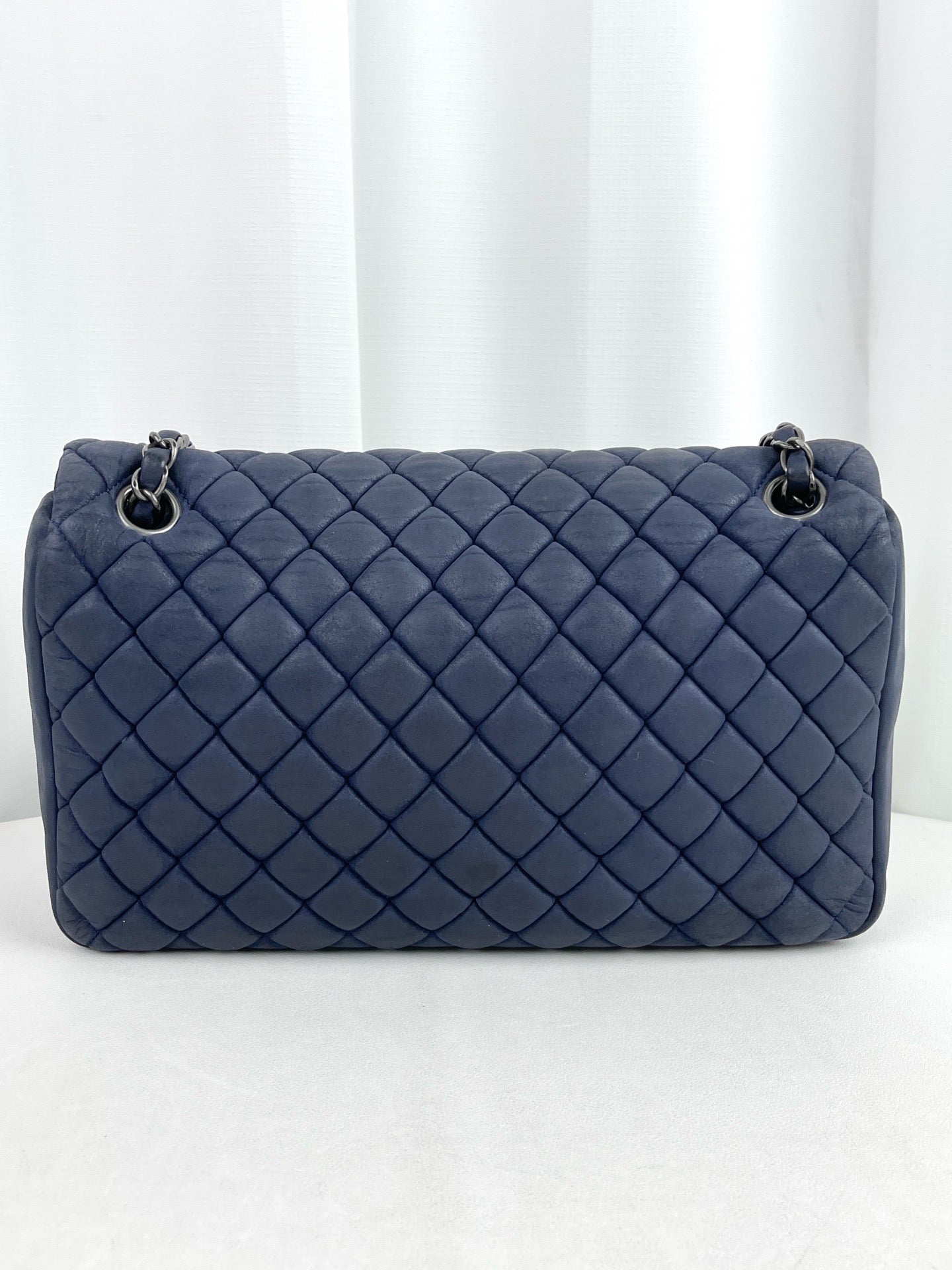 Chanel - Classic Flap - Leather - Blue - (small)