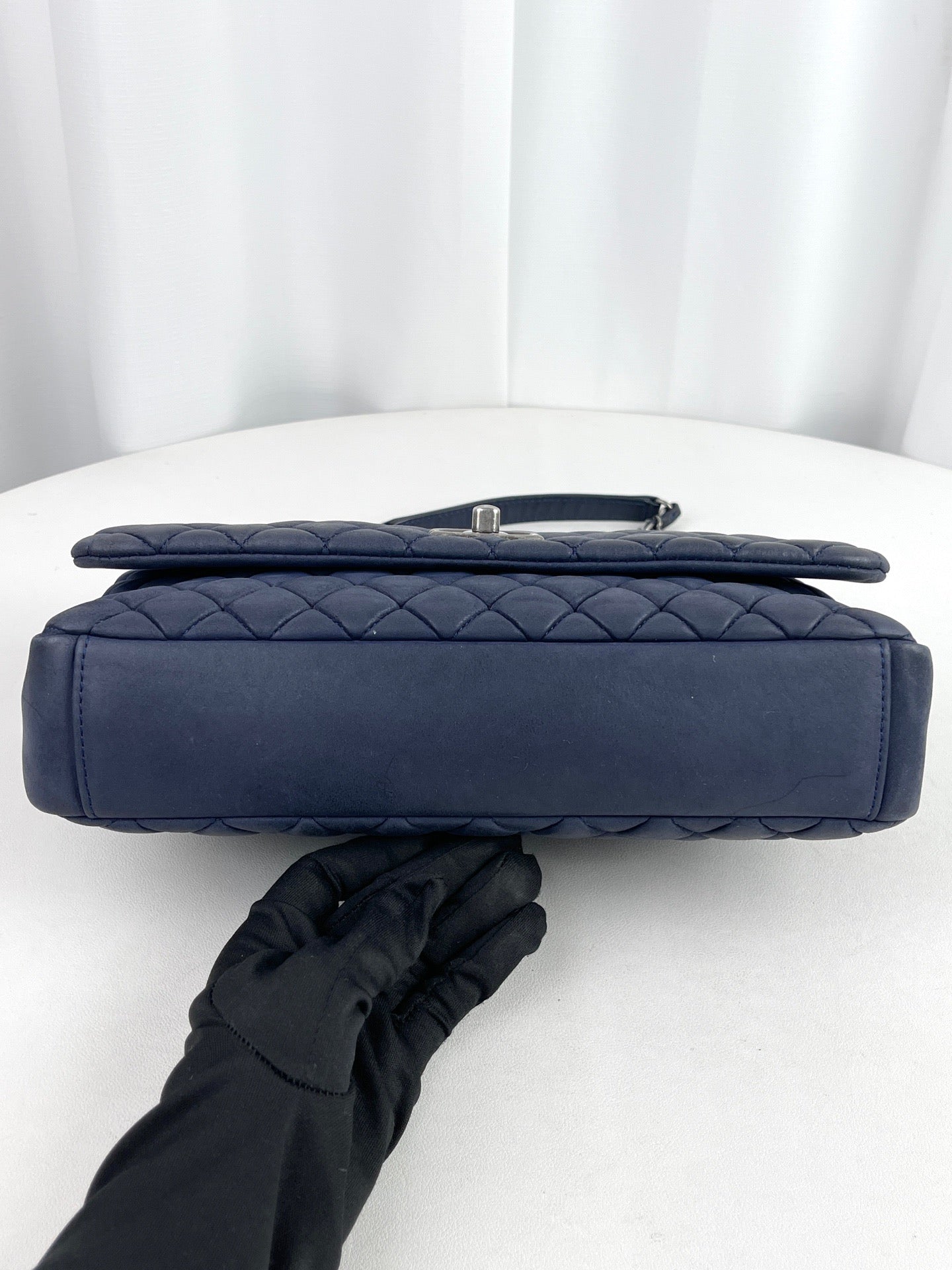 Chanel - Classic Flap - Leather - Blue - (small)