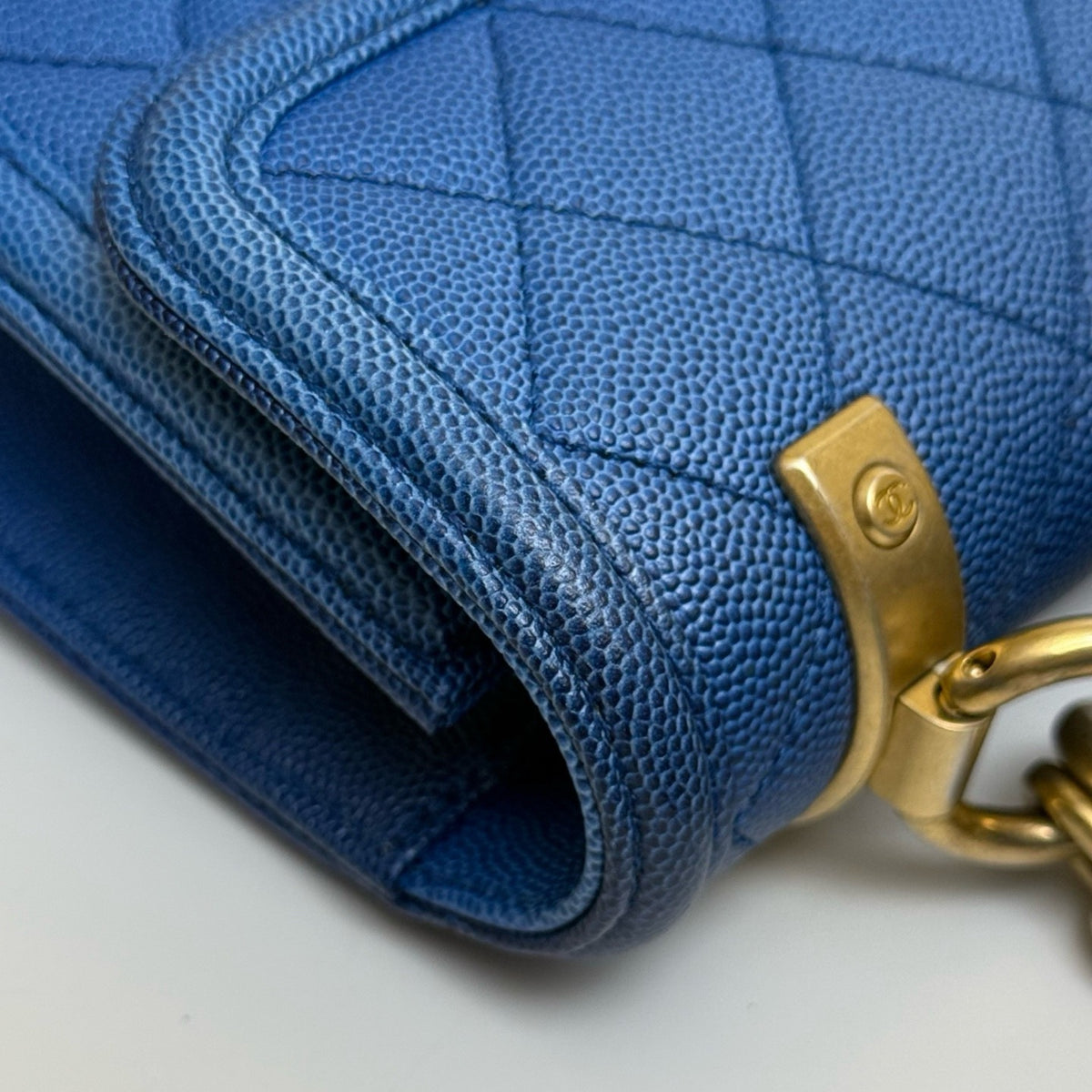 Chanel - Classic Flap - Leather - Blue - (small)