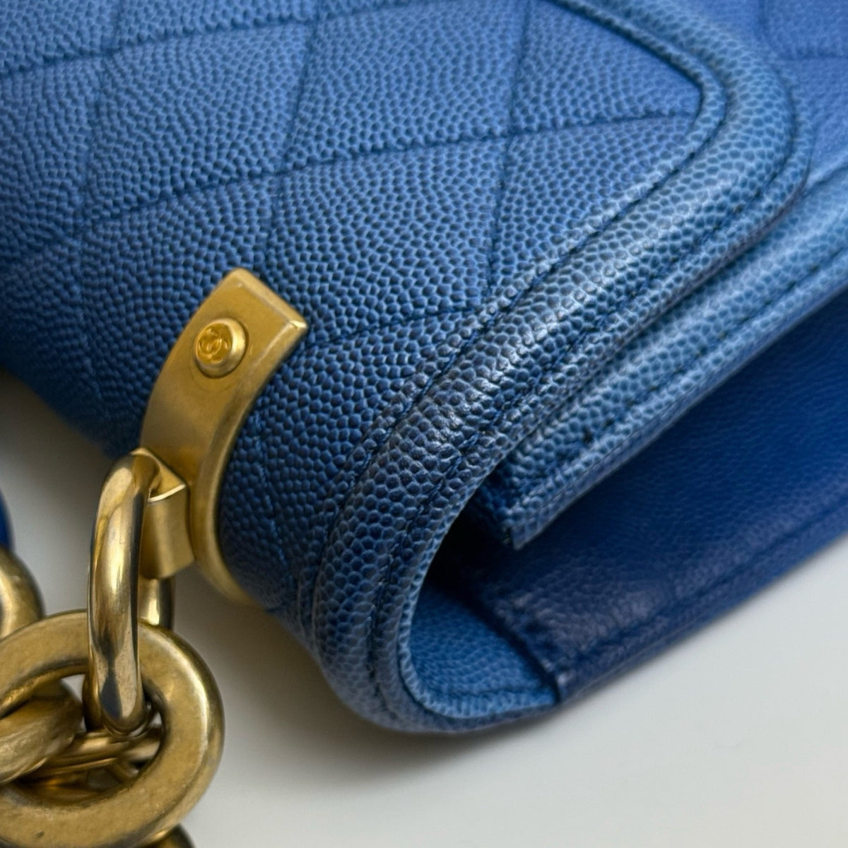 Chanel - Classic Flap - Leather - Blue - (small)