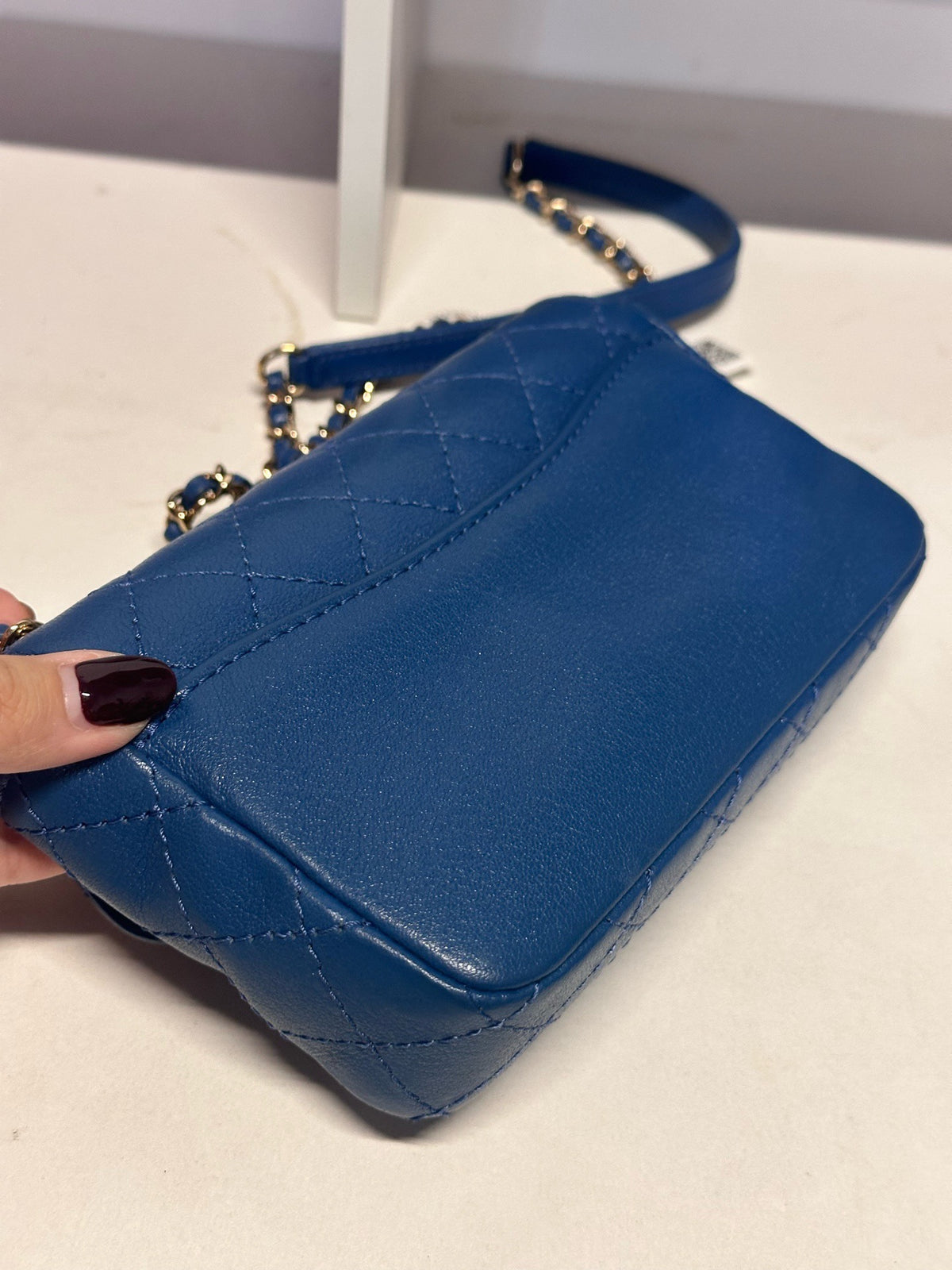 Chanel - Classic Flap - Leather - Blue - (Small)