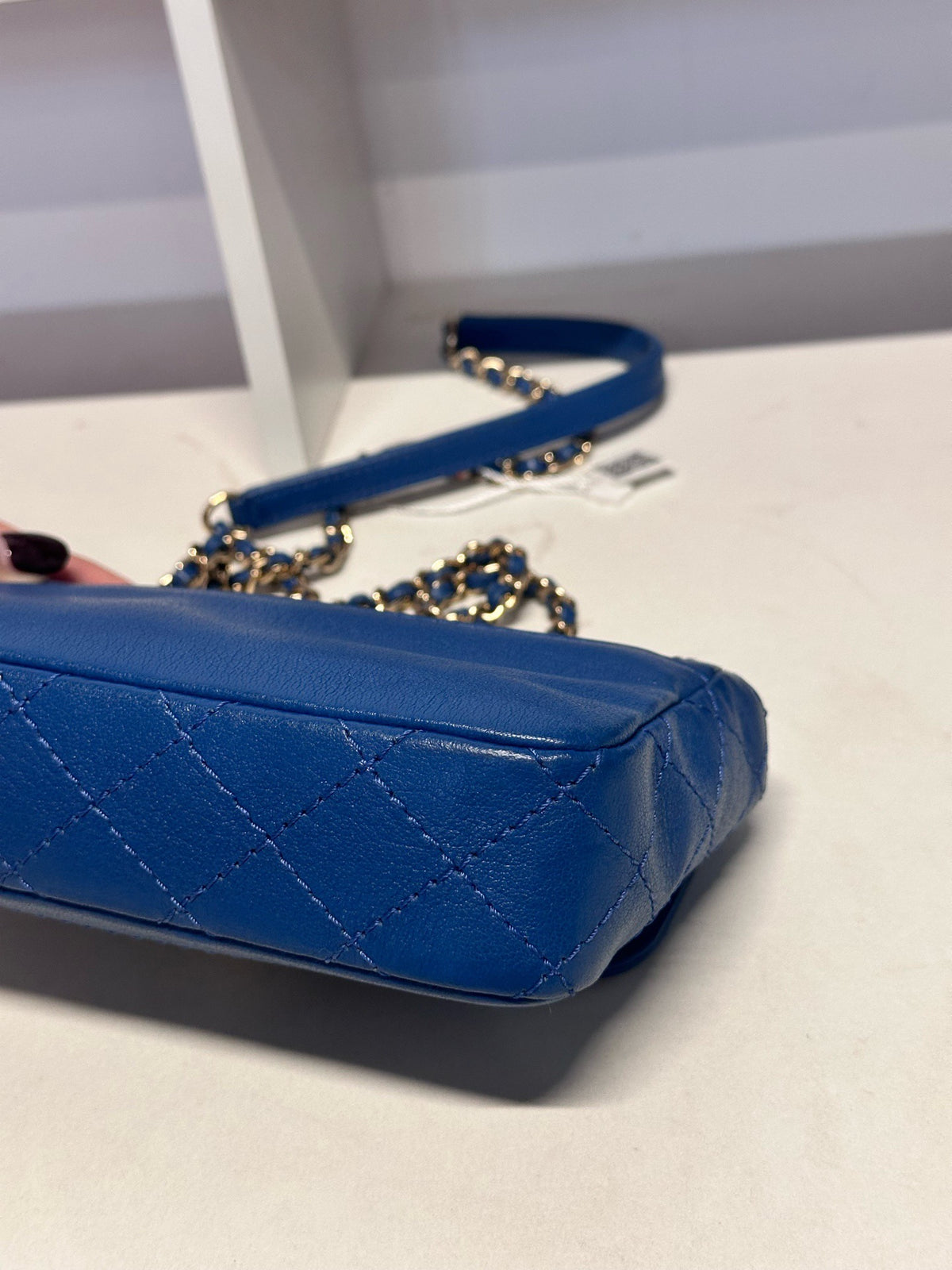 Chanel - Classic Flap - Leather - Blue - (Small)
