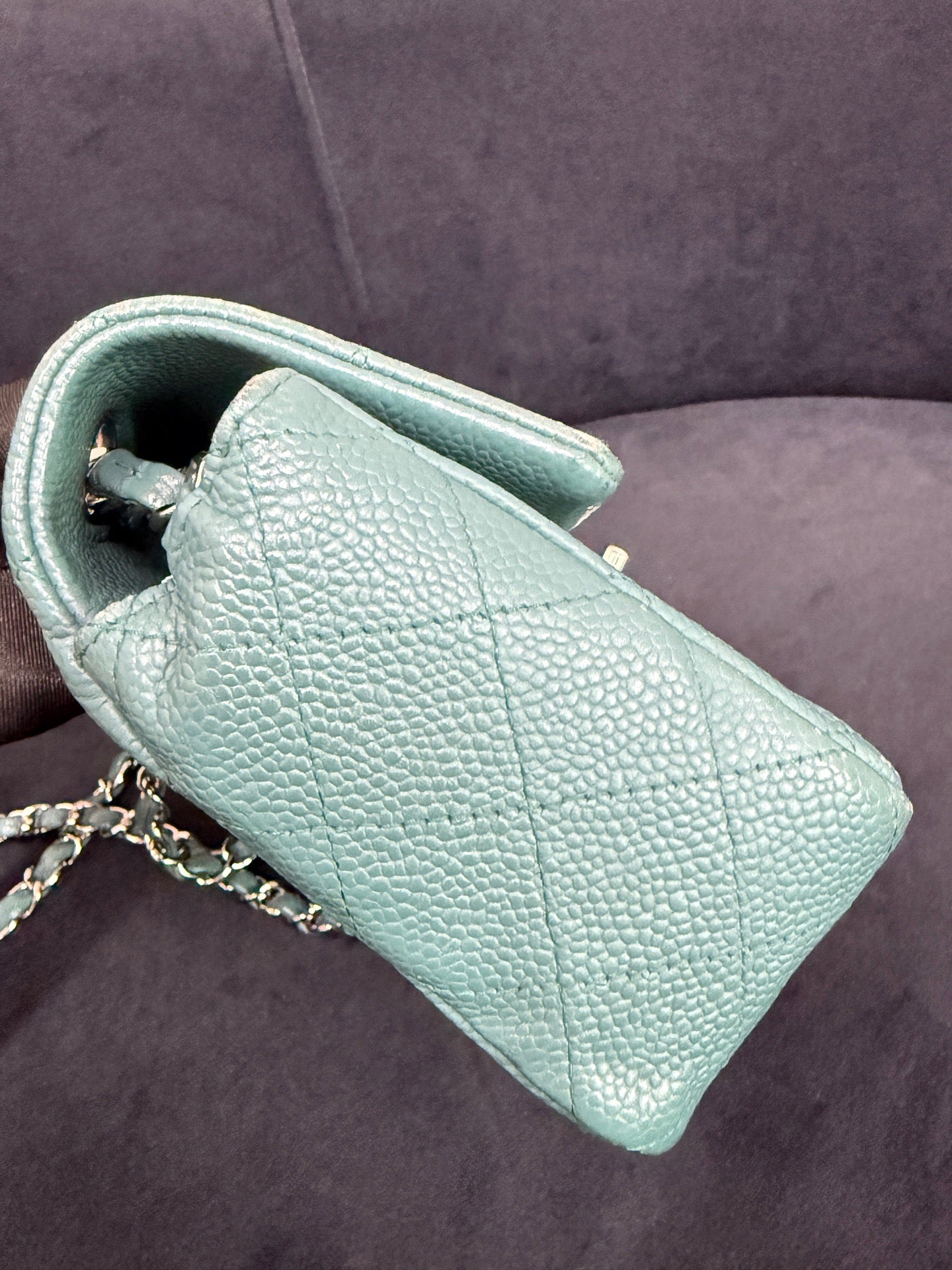 Chanel - Classic Flap - Leather - Green - (mini)