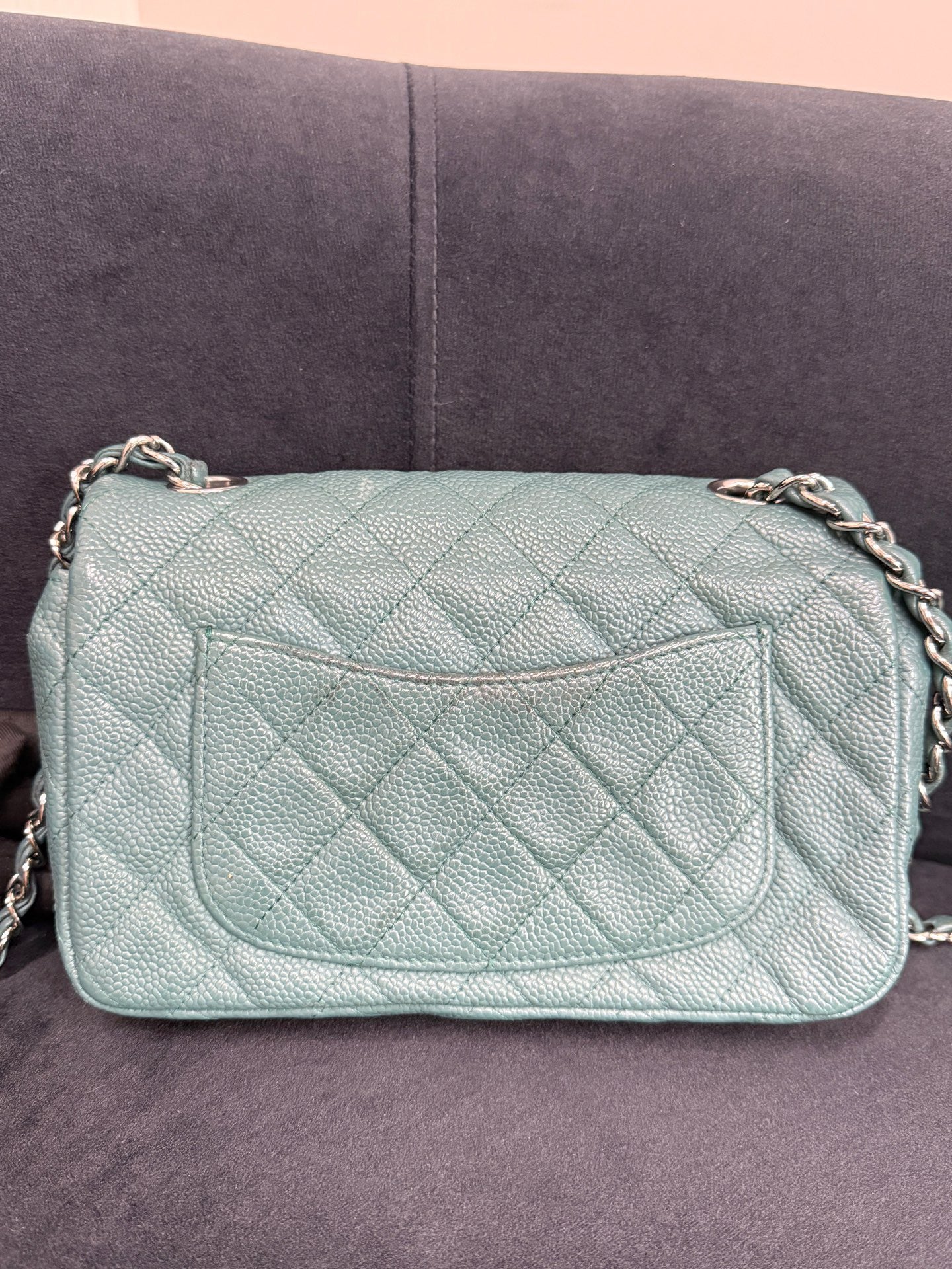 Chanel - Classic Flap - Leather - Green - (mini)