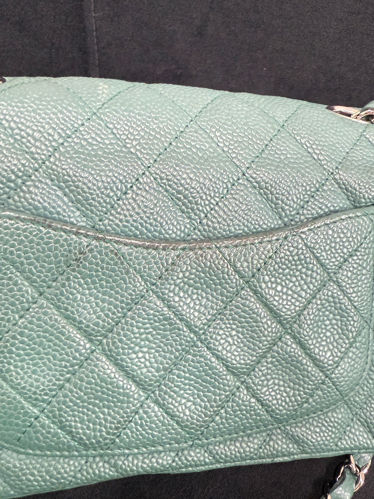 Chanel - Classic Flap - Leather - Green - (mini)