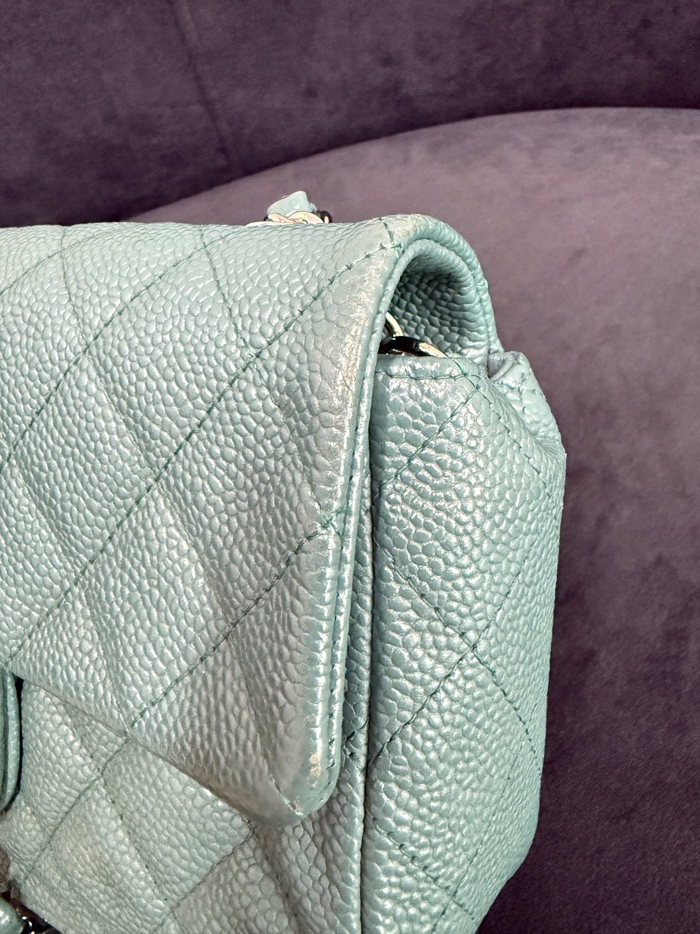 Chanel - Classic Flap - Leather - Green - (mini)