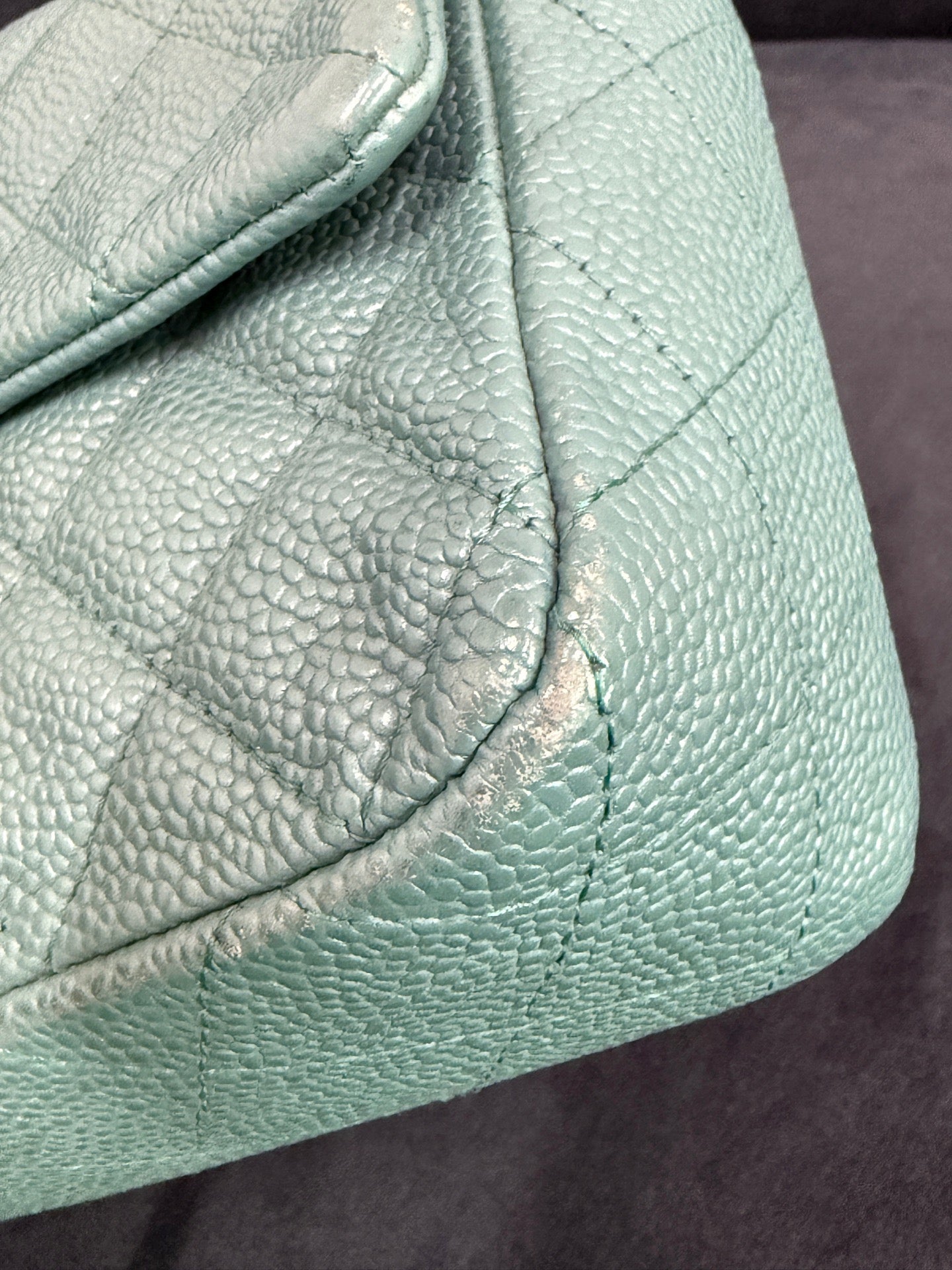 Chanel - Classic Flap - Leather - Green - (mini)