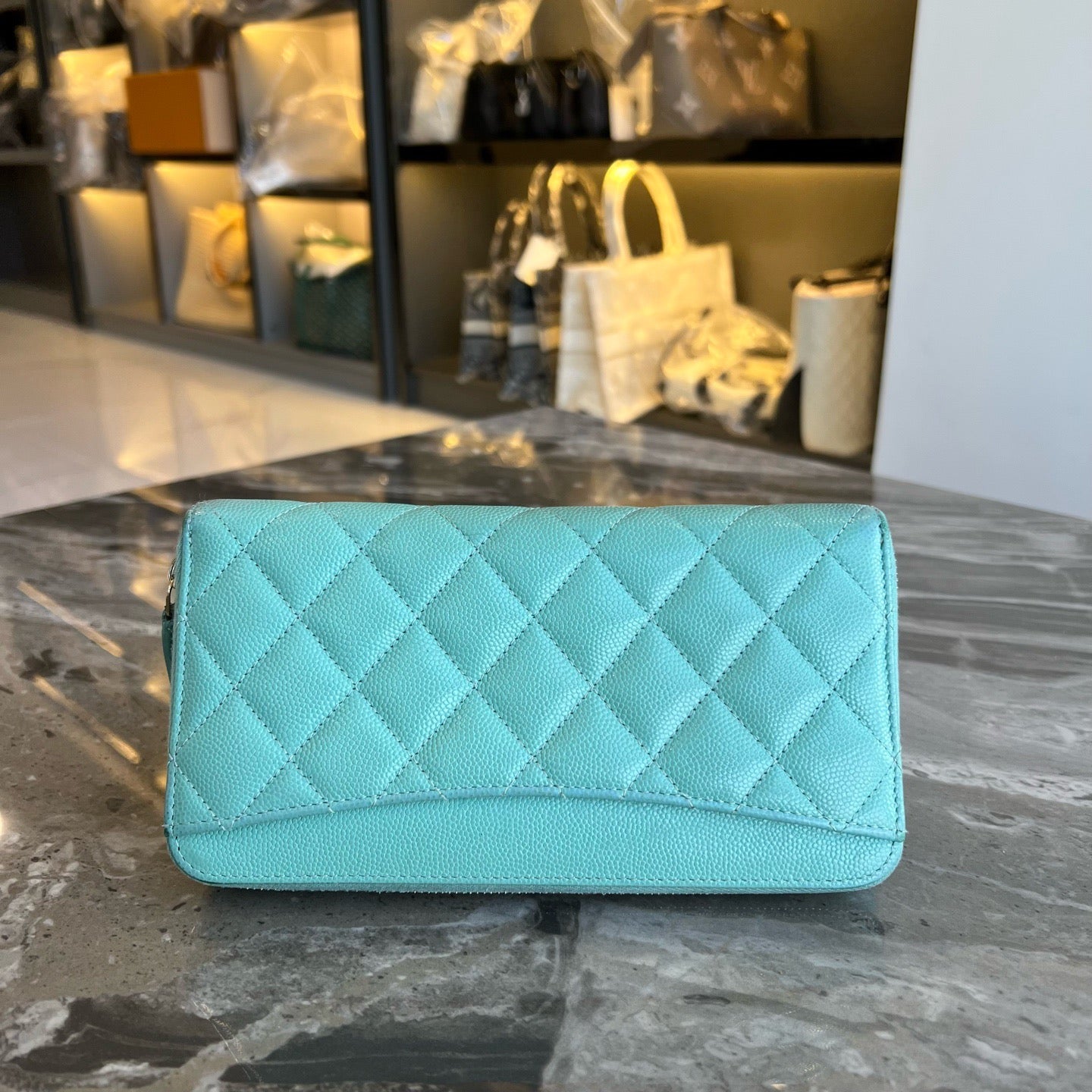 Chanel - Classic Flap - Leather - Green - (One Size)