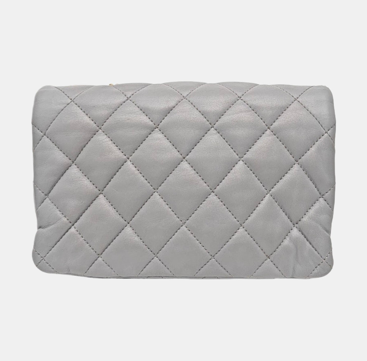 Chanel - Classic Flap - Leather - Grey