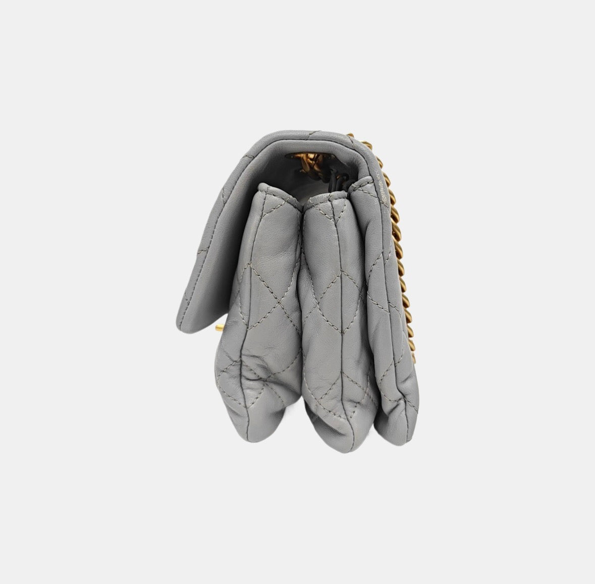 Chanel - Classic Flap - Leather - Grey