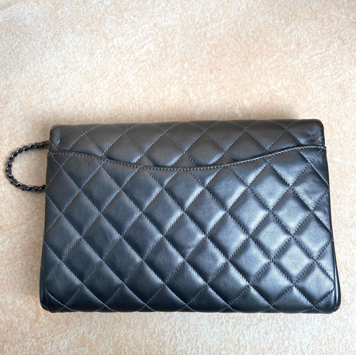 Chanel - Classic Flap - Leather - Grey - (medium)