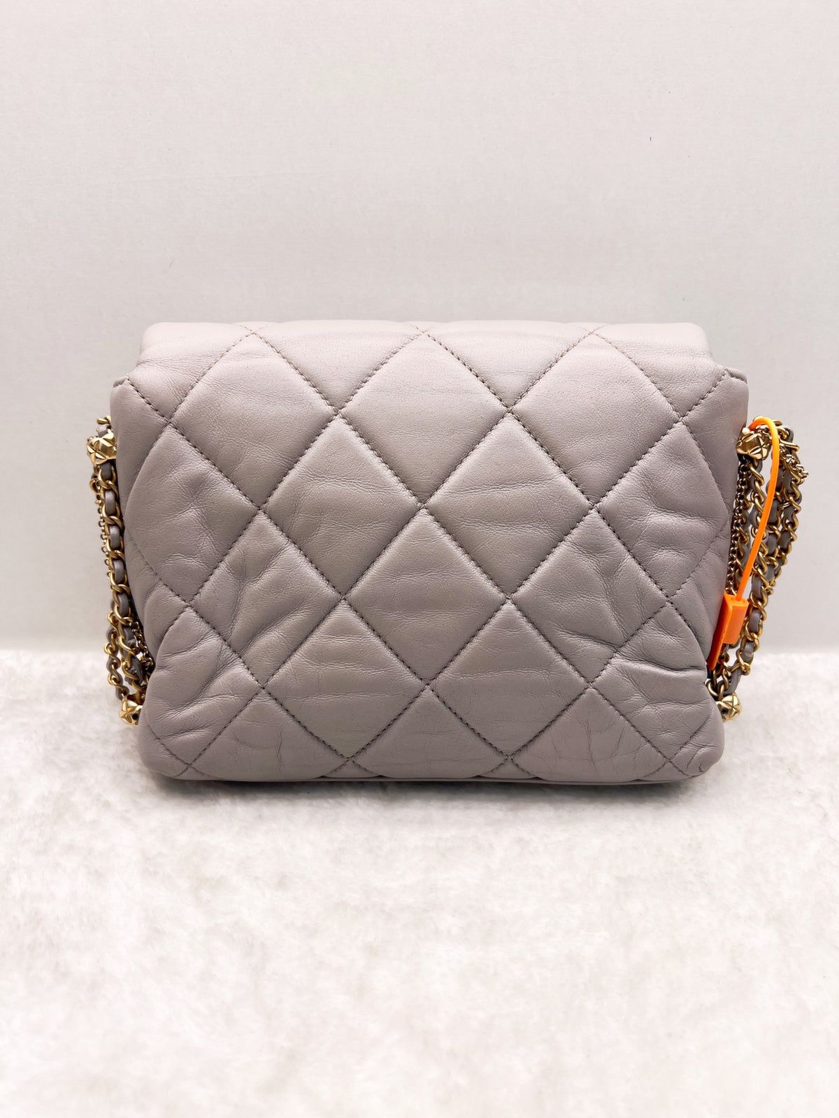 Chanel - Classic Flap - Leather - Grey - (mini)