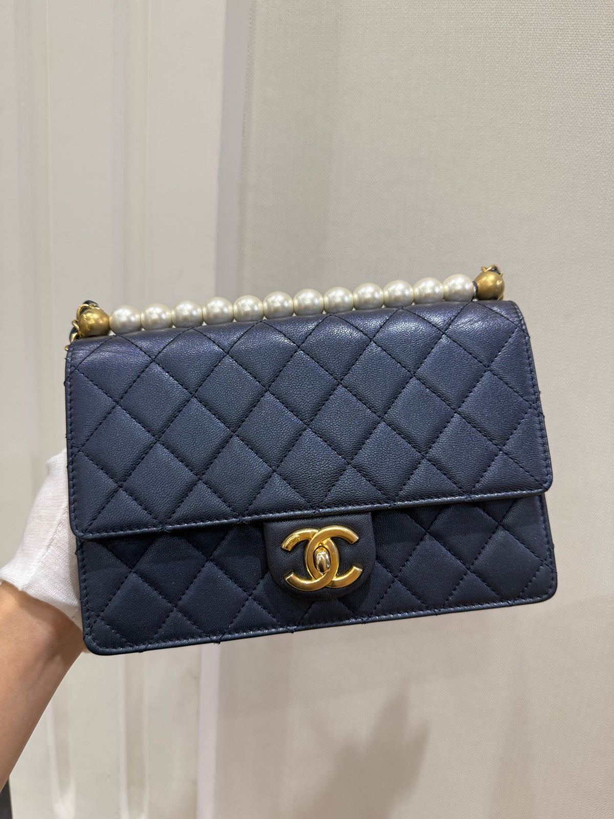 Chanel - Classic Flap - Leather - Navy