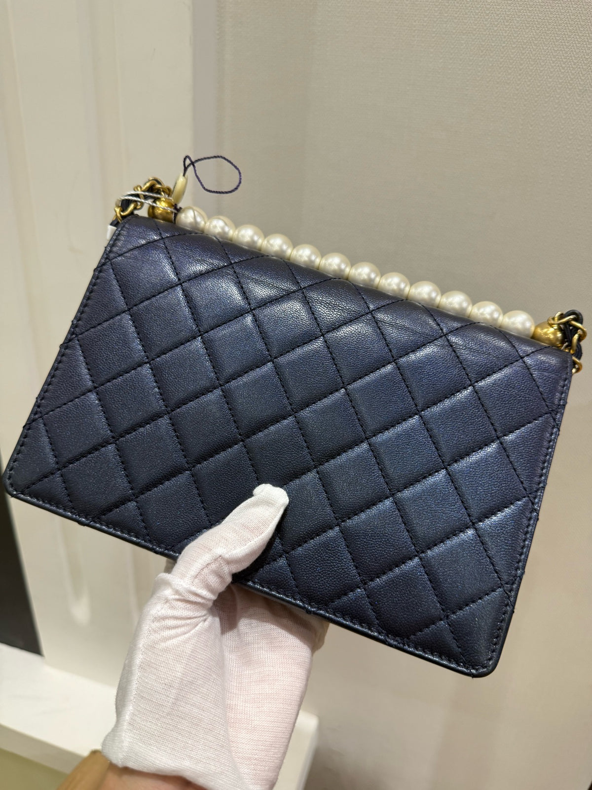Chanel - Classic Flap - Leather - Navy