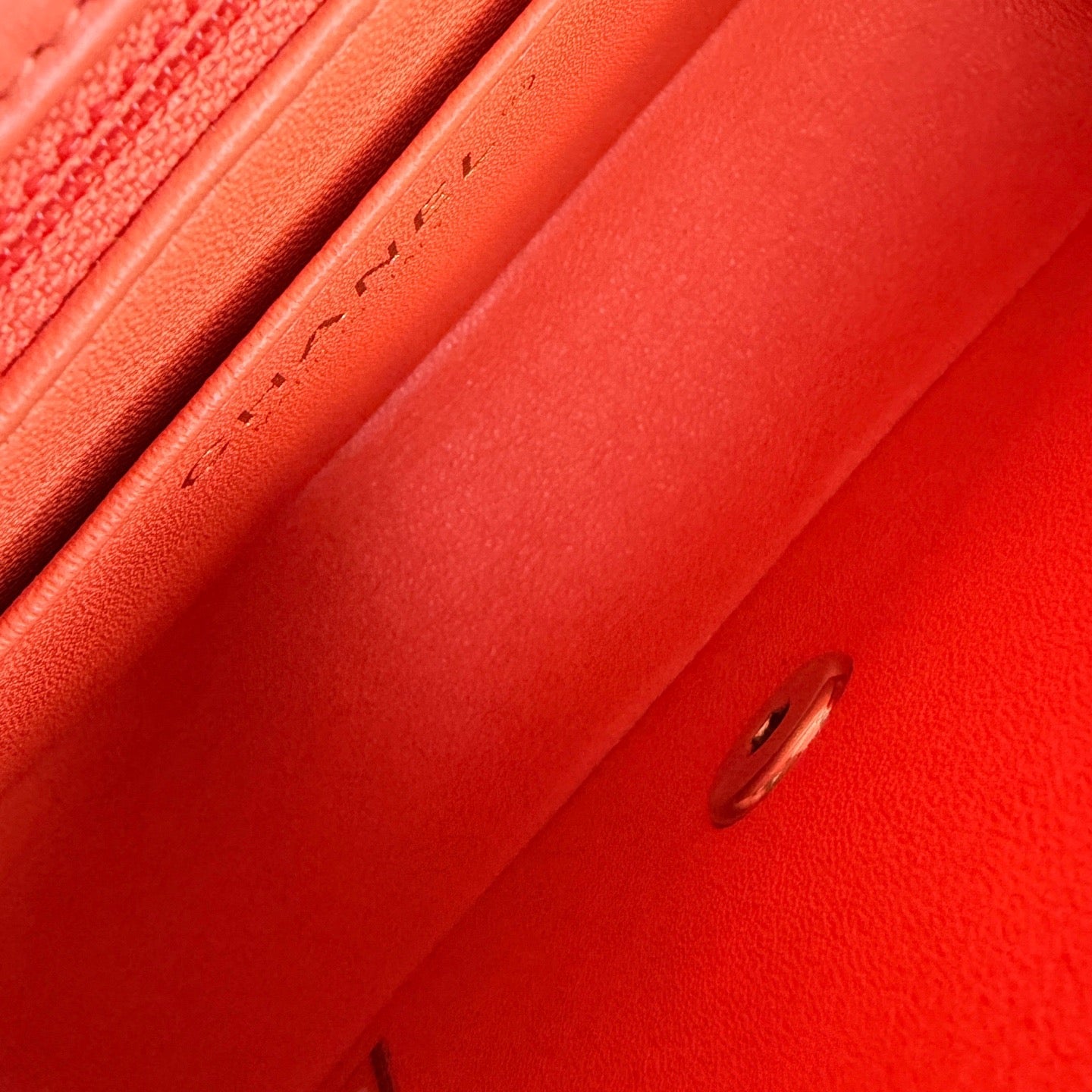 Chanel - Classic Flap - Leather - Orange - (mini)