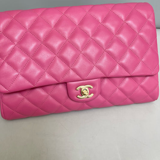 Chanel - Classic Flap - Leather - Pink - (mini)