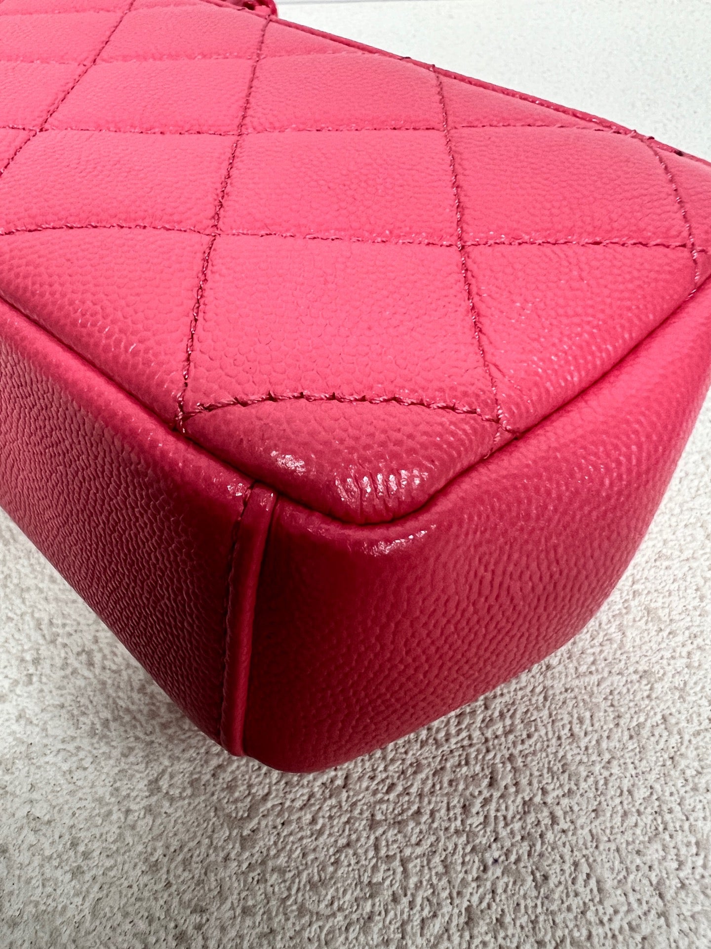 Chanel - Classic Flap - Leather - Pink - (mini)