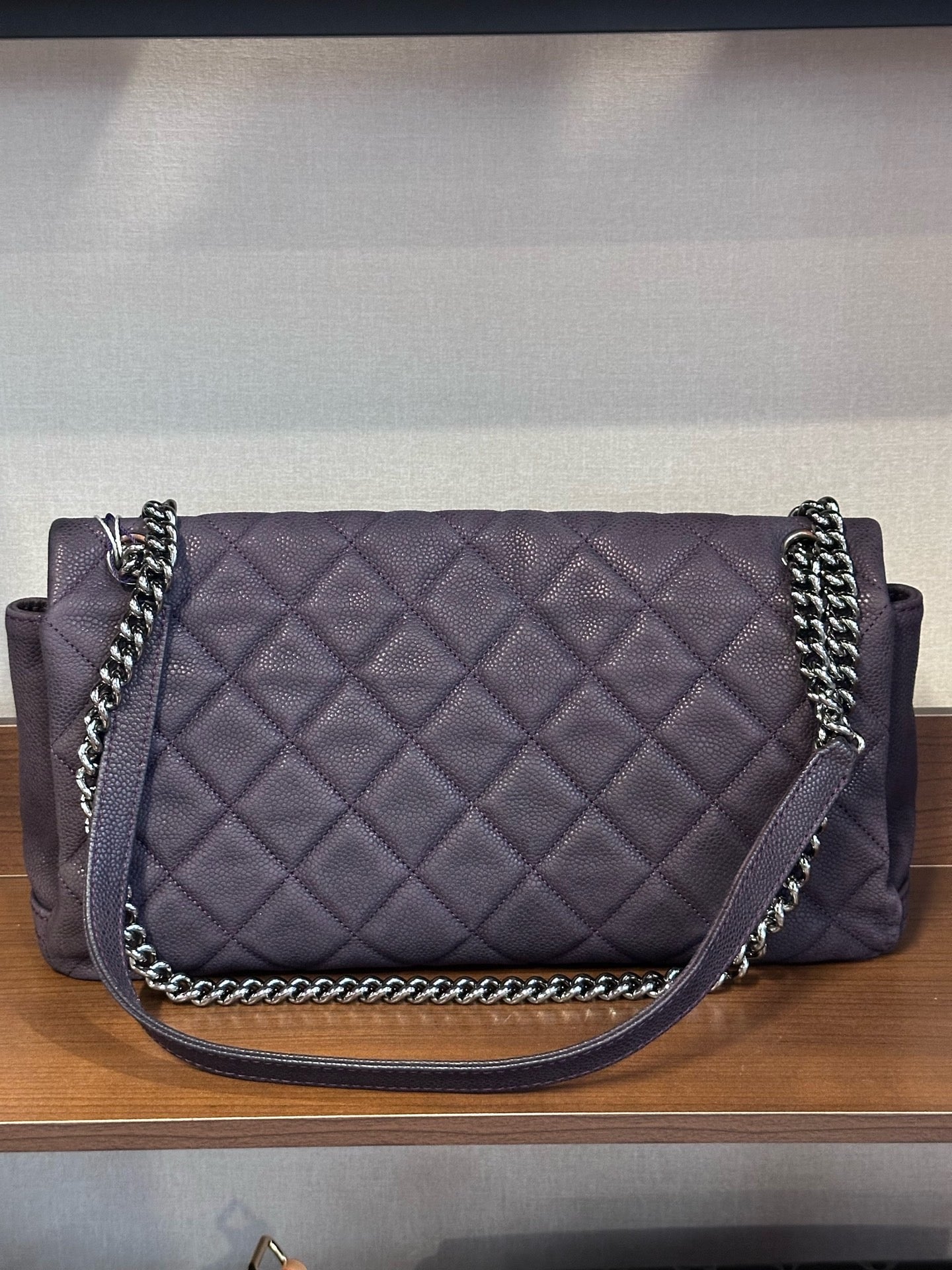 Chanel - Classic Flap - Leather - Purple - (Other)