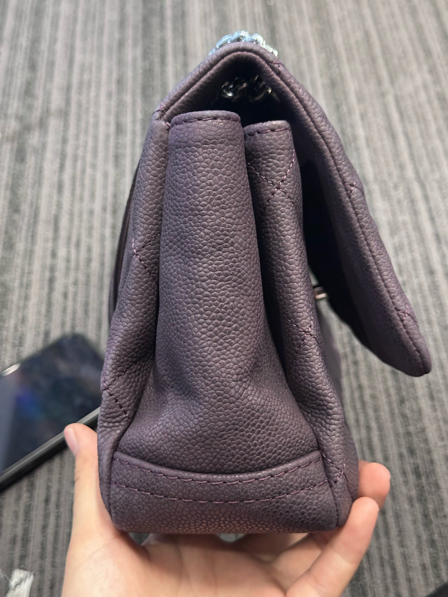 Chanel - Classic Flap - Leather - Purple - (Other)
