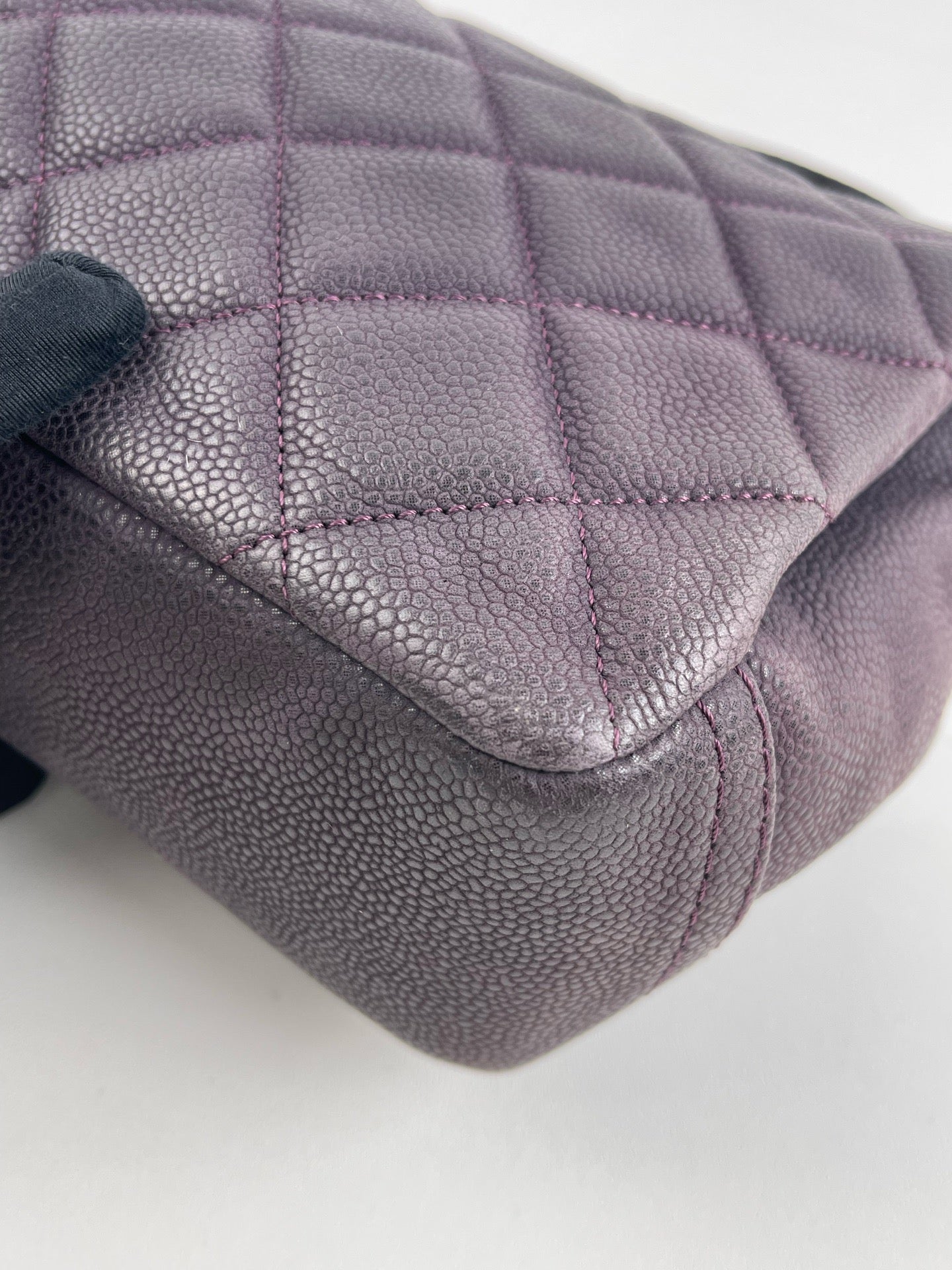 Chanel - Classic Flap - Leather - Purple - (small)