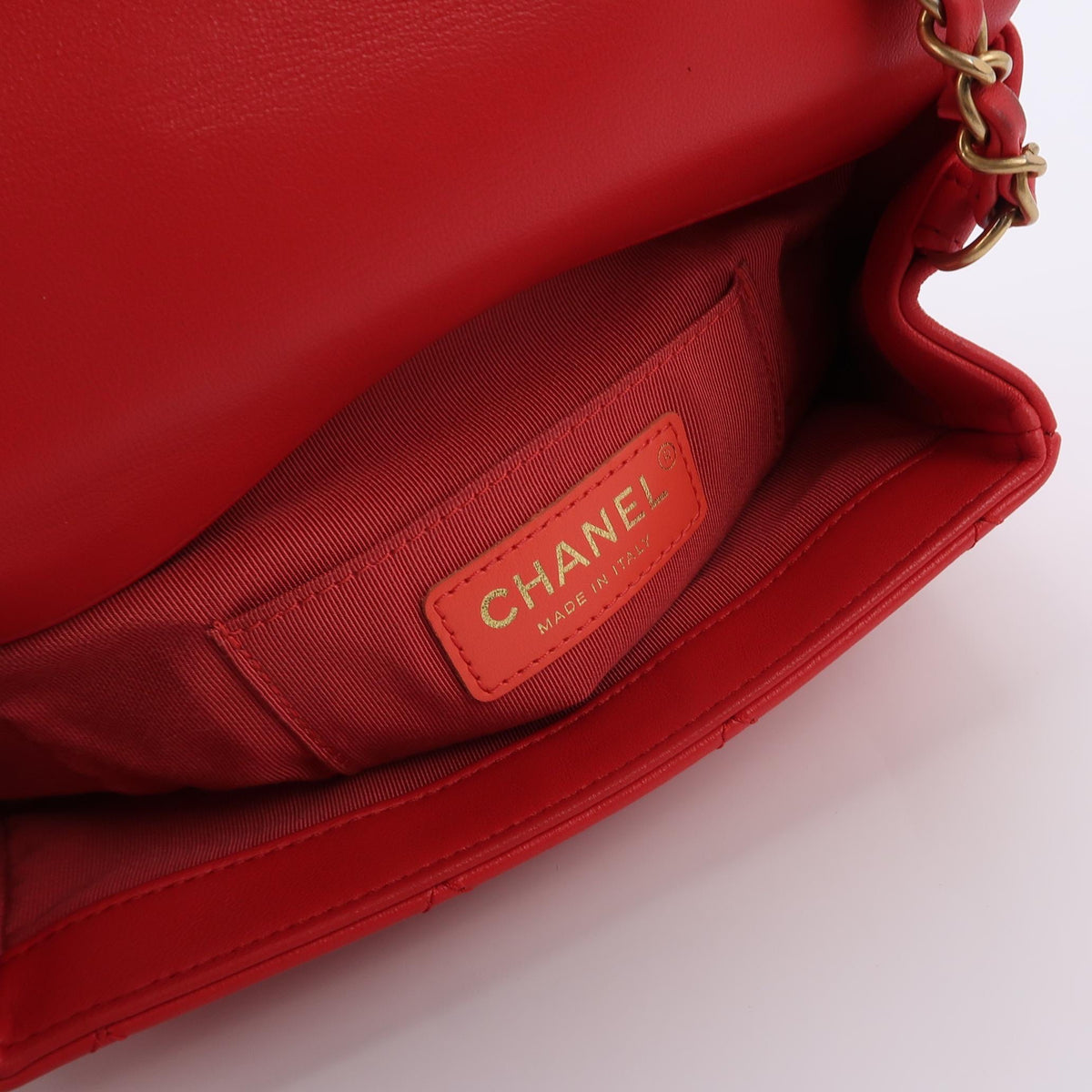Chanel - Classic Flap - Leather - Red