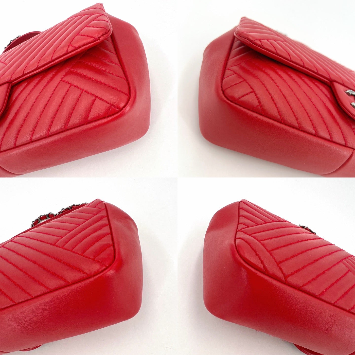 Chanel - Classic Flap - Leather - Red - (medium)