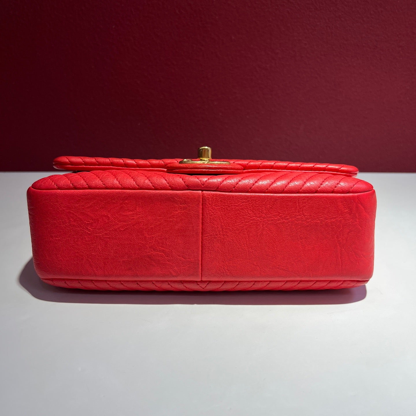 Chanel - Classic Flap - Leather - Red - (mini)