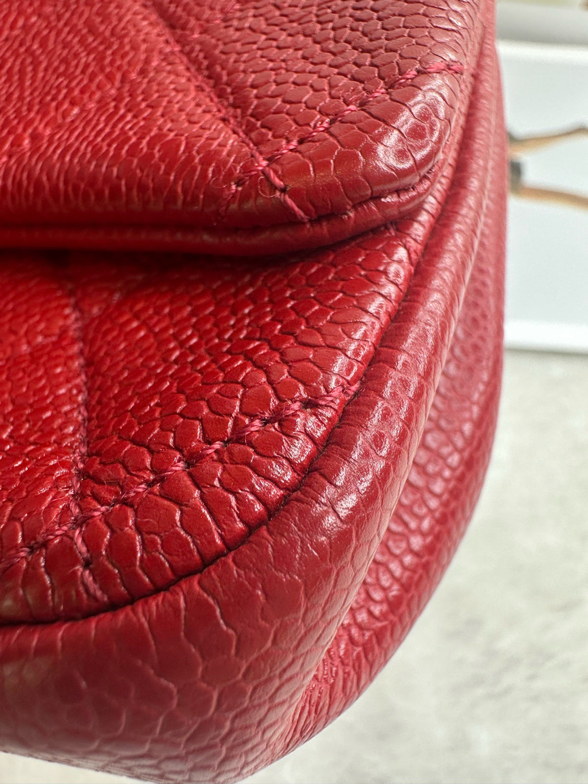 Chanel - Classic Flap - Leather - Red - (mini)