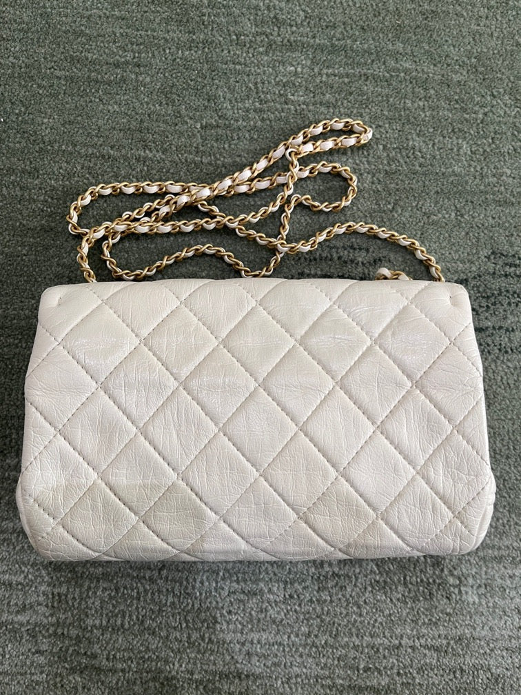 Chanel - Classic Flap - Leather - White - (mini)