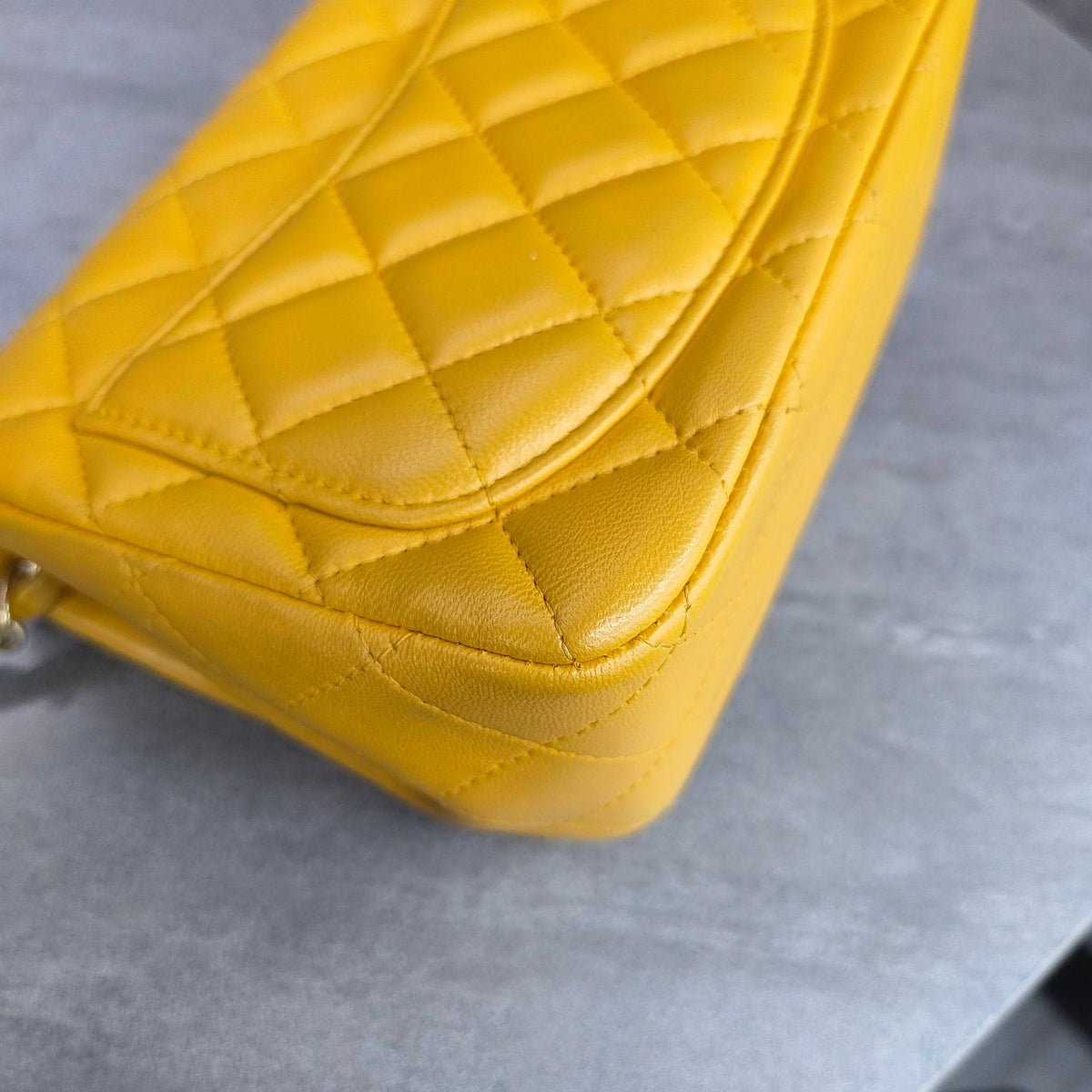 Chanel - Classic Flap - Leather - Yellow