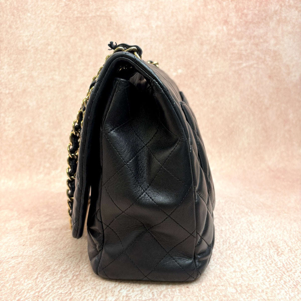 Chanel - Classic Flap Maxi - Leather - Black - (extra-large)
