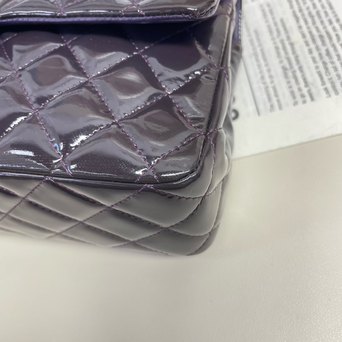 Chanel - Classic Flap Medium - Patent leather - Purple - (Medium)
