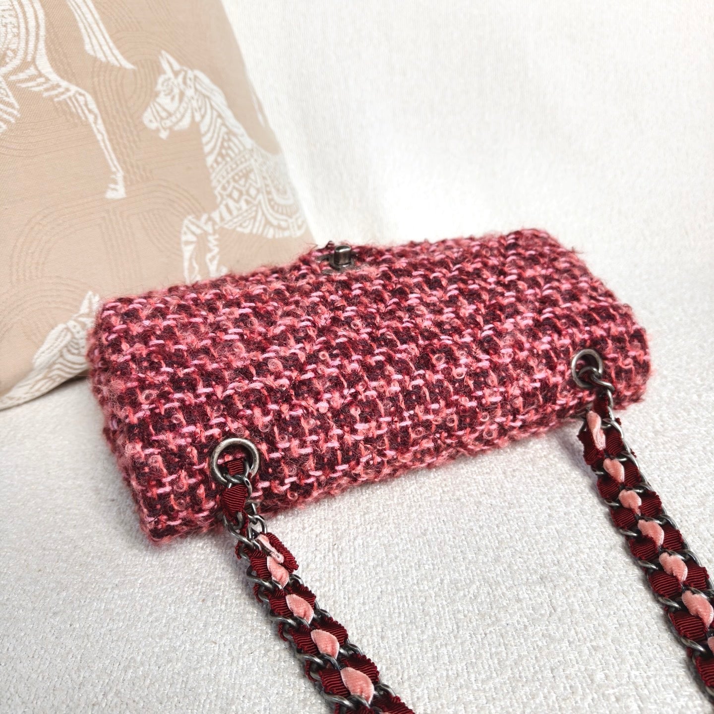 Chanel - Classic Flap Medium - Tweed - Multicolour - (Medium)
