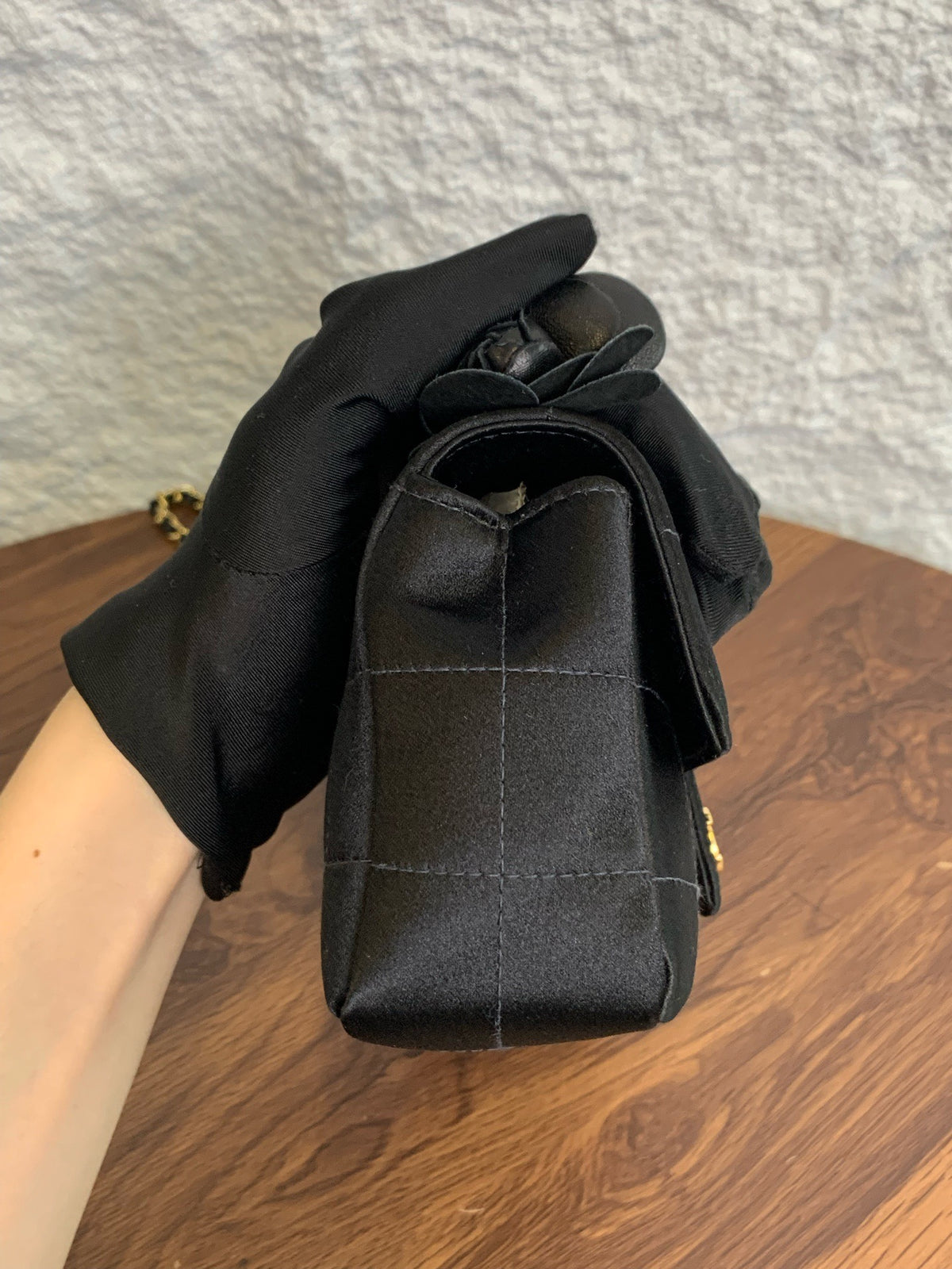 Chanel - Classic Flap Mini - Cloth - Black - (mini)