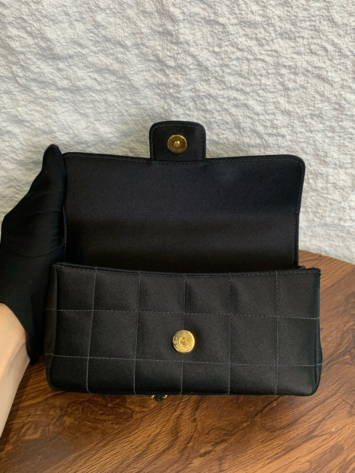 Chanel - Classic Flap Mini - Cloth - Black - (mini)