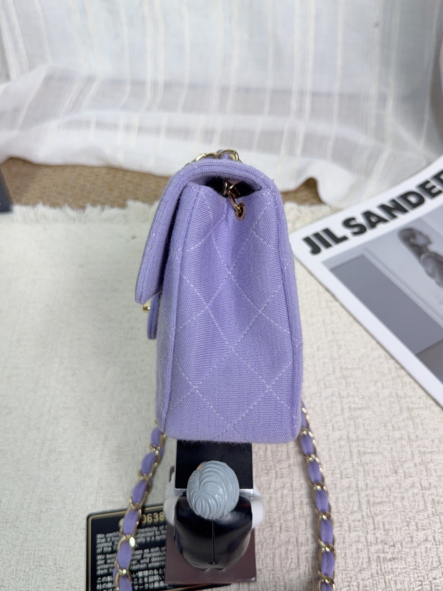 Chanel - Classic Flap Mini - Cloth - Purple - (mini)