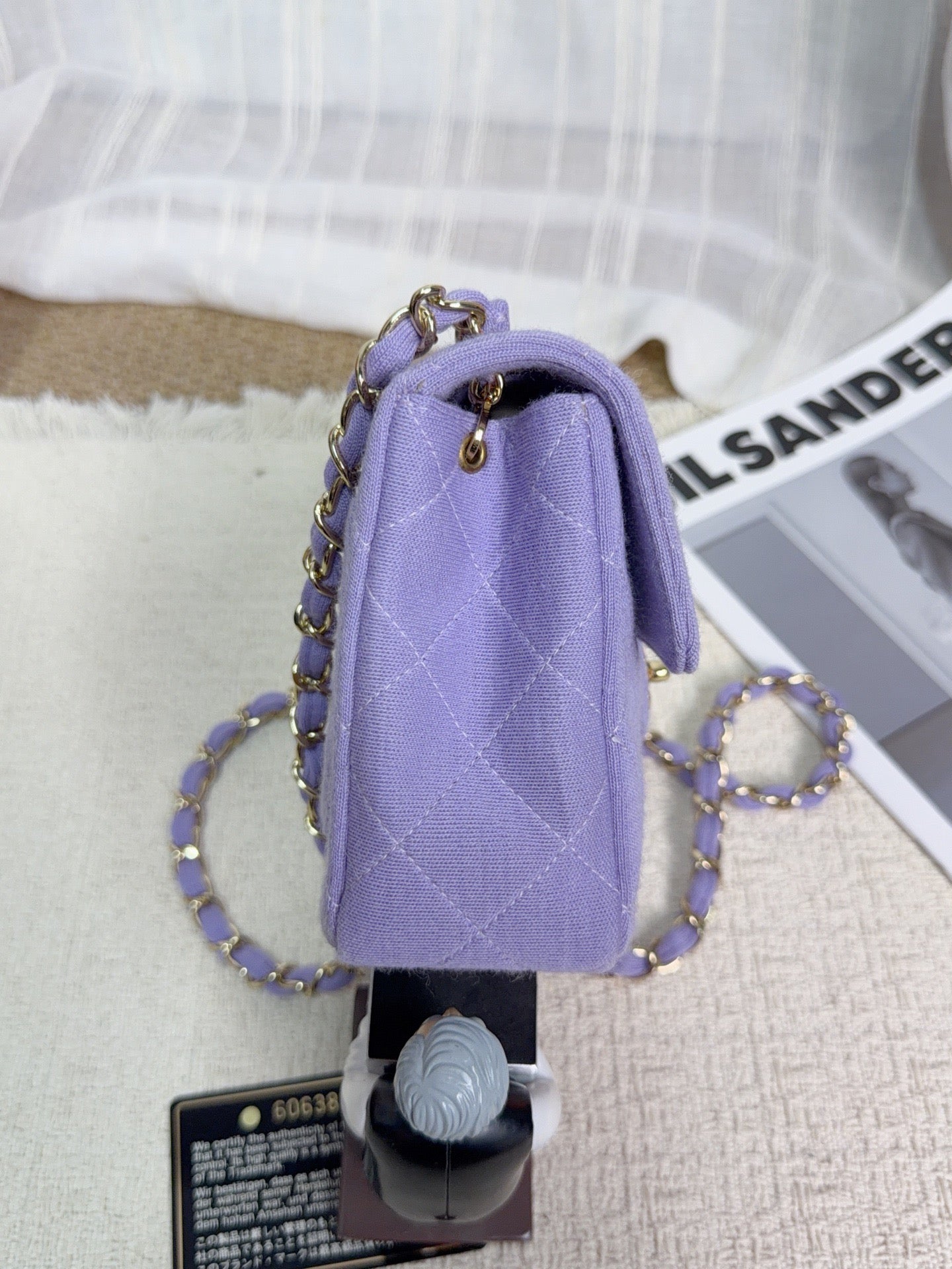Chanel - Classic Flap Mini - Cloth - Purple - (mini)