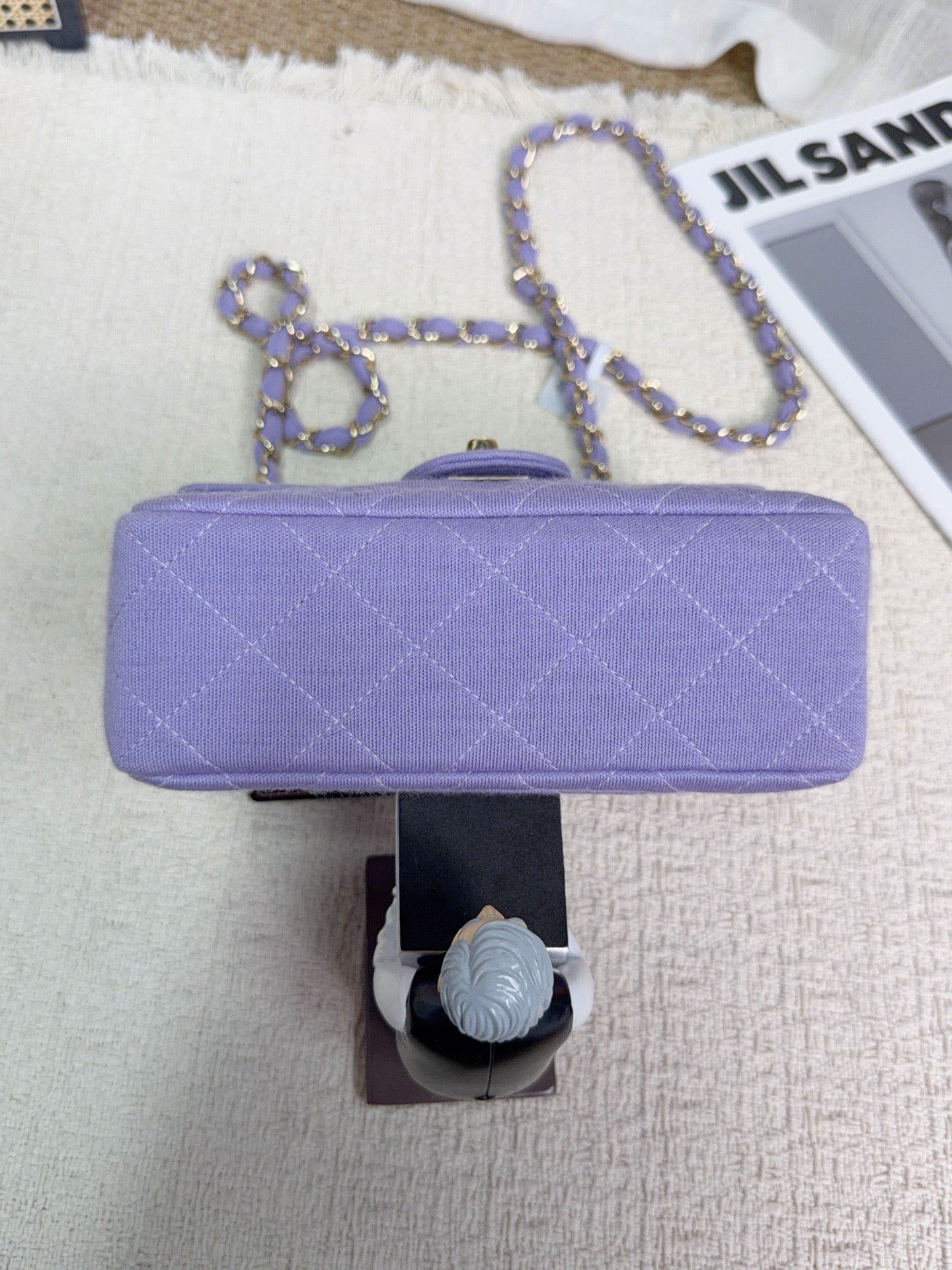 Chanel - Classic Flap Mini - Cloth - Purple - (mini)