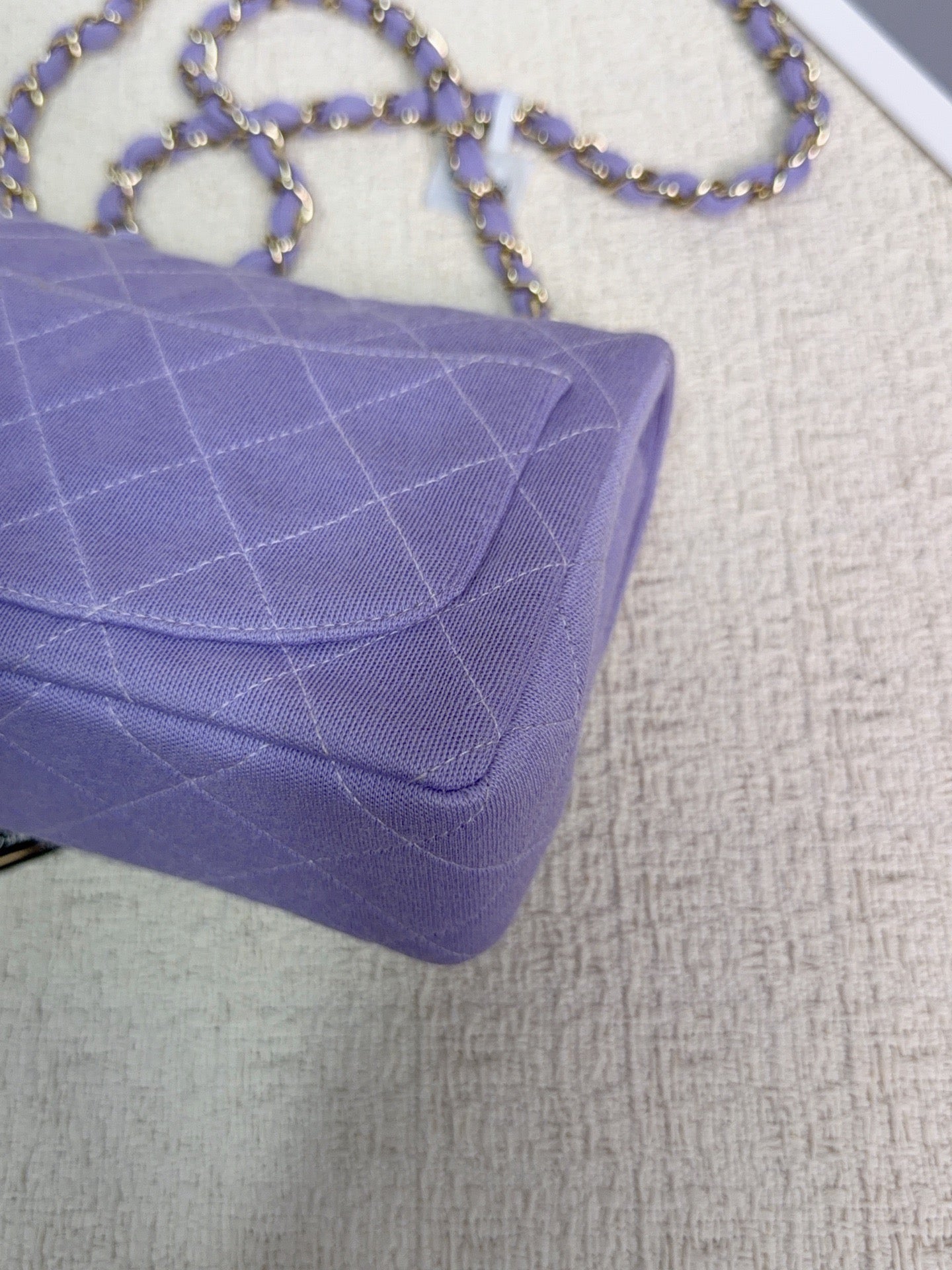 Chanel - Classic Flap Mini - Cloth - Purple - (mini)