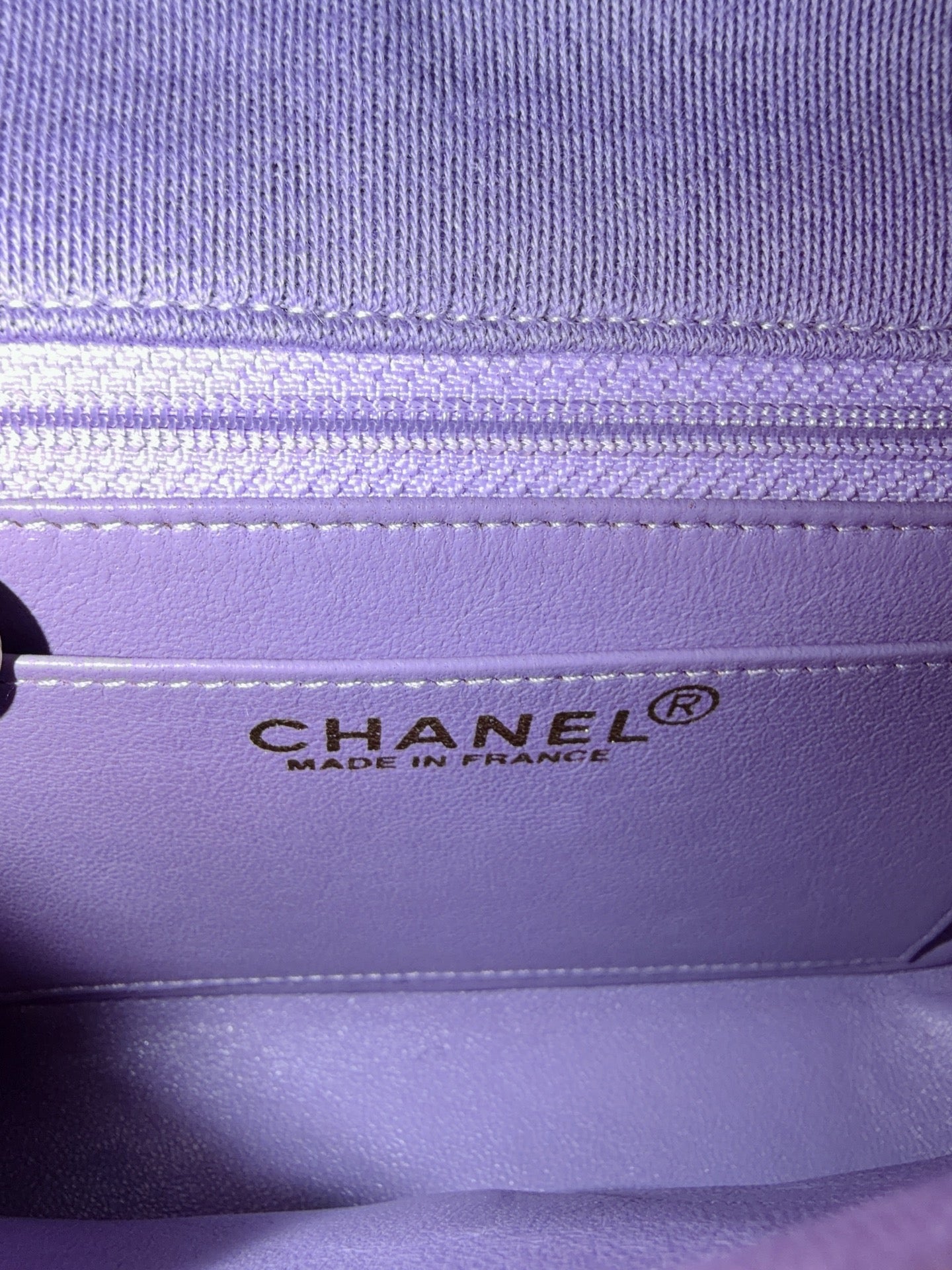 Chanel - Classic Flap Mini - Cloth - Purple - (mini)