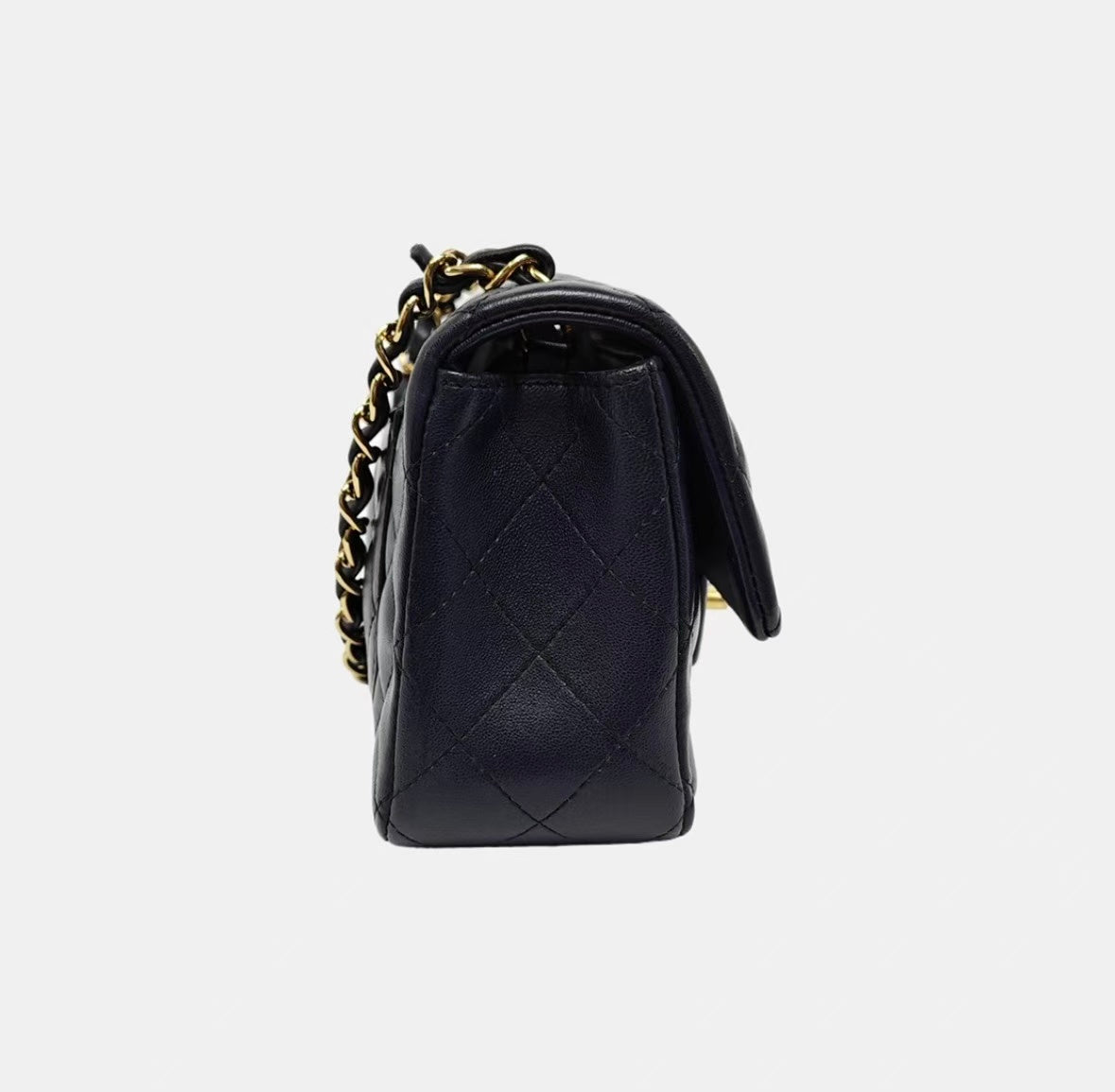 Chanel - Classic Flap Mini - Lambskin leather - Navy - (mini)