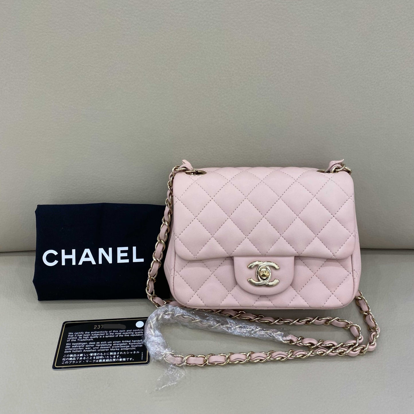 Chanel - Classic Flap Mini - Lambskin leather - Pink - (mini)