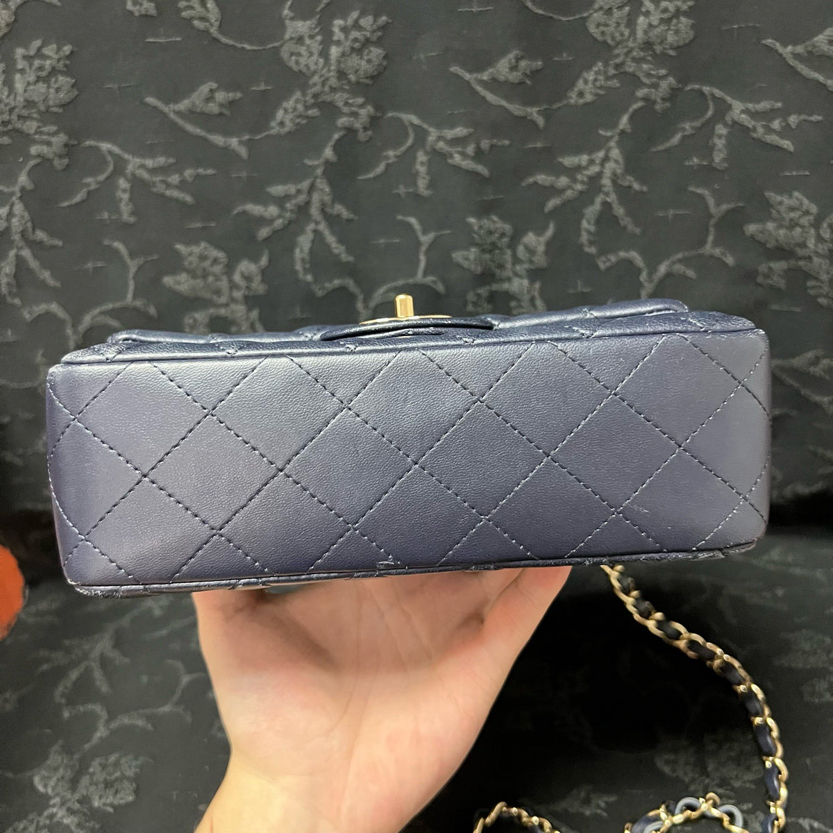 Chanel - Classic Flap Mini - Leather - Blue - (mini)