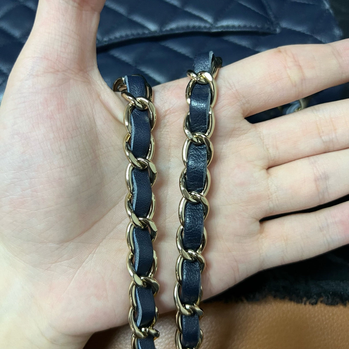 Chanel - Classic Flap Mini - Leather - Blue - (mini)