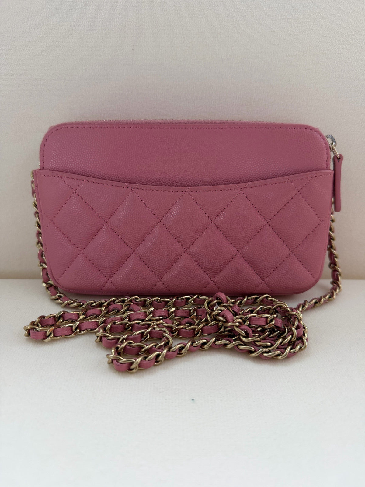 Chanel - Classic Flap Mini - Leather - Pink - (mini)