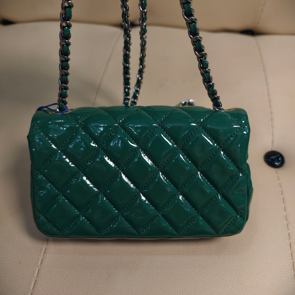 Chanel - Classic Flap Mini - Patent leather - Green - (mini)