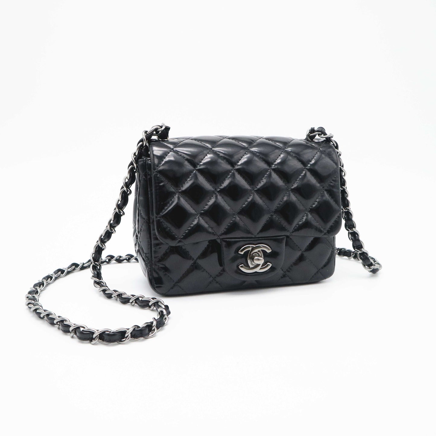 Chanel - Classic Flap Mini Square - Leather - Black - (mini)