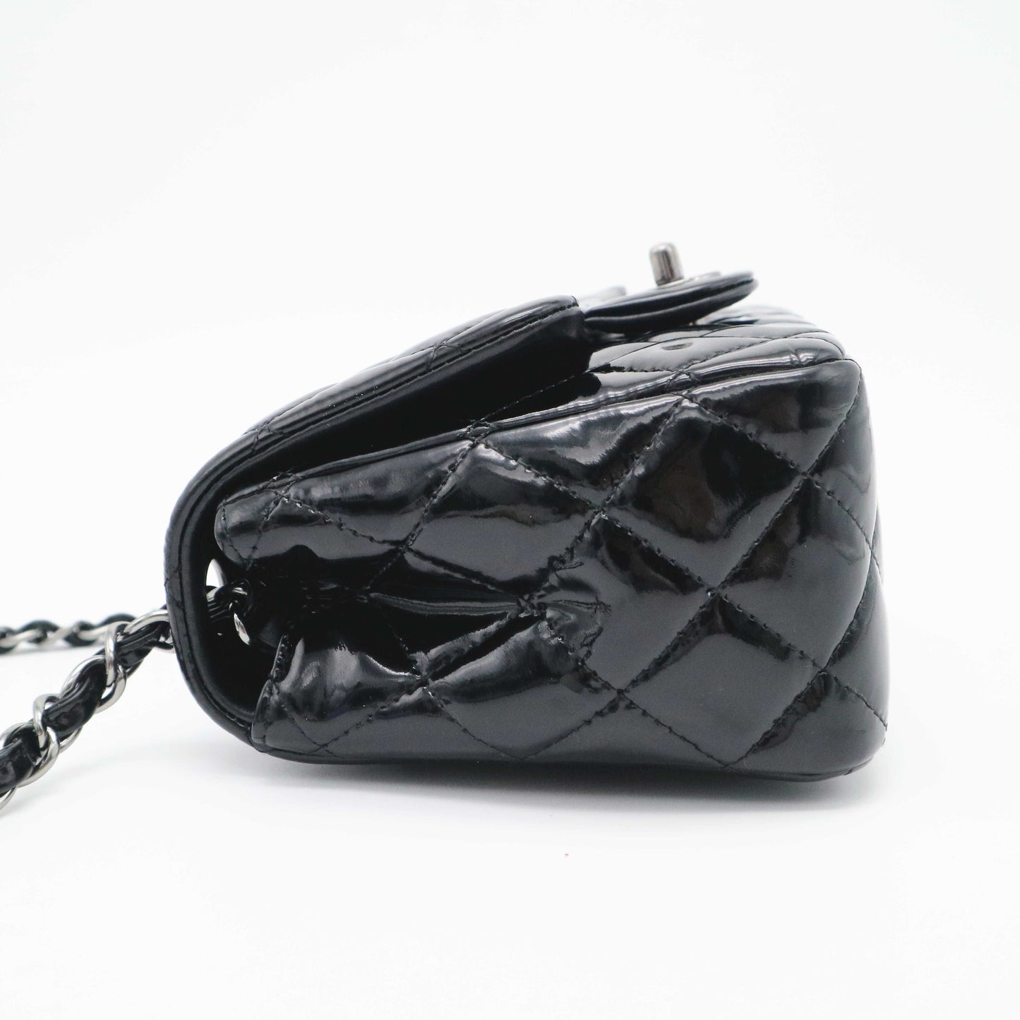 Chanel - Classic Flap Mini Square - Leather - Black - (mini)